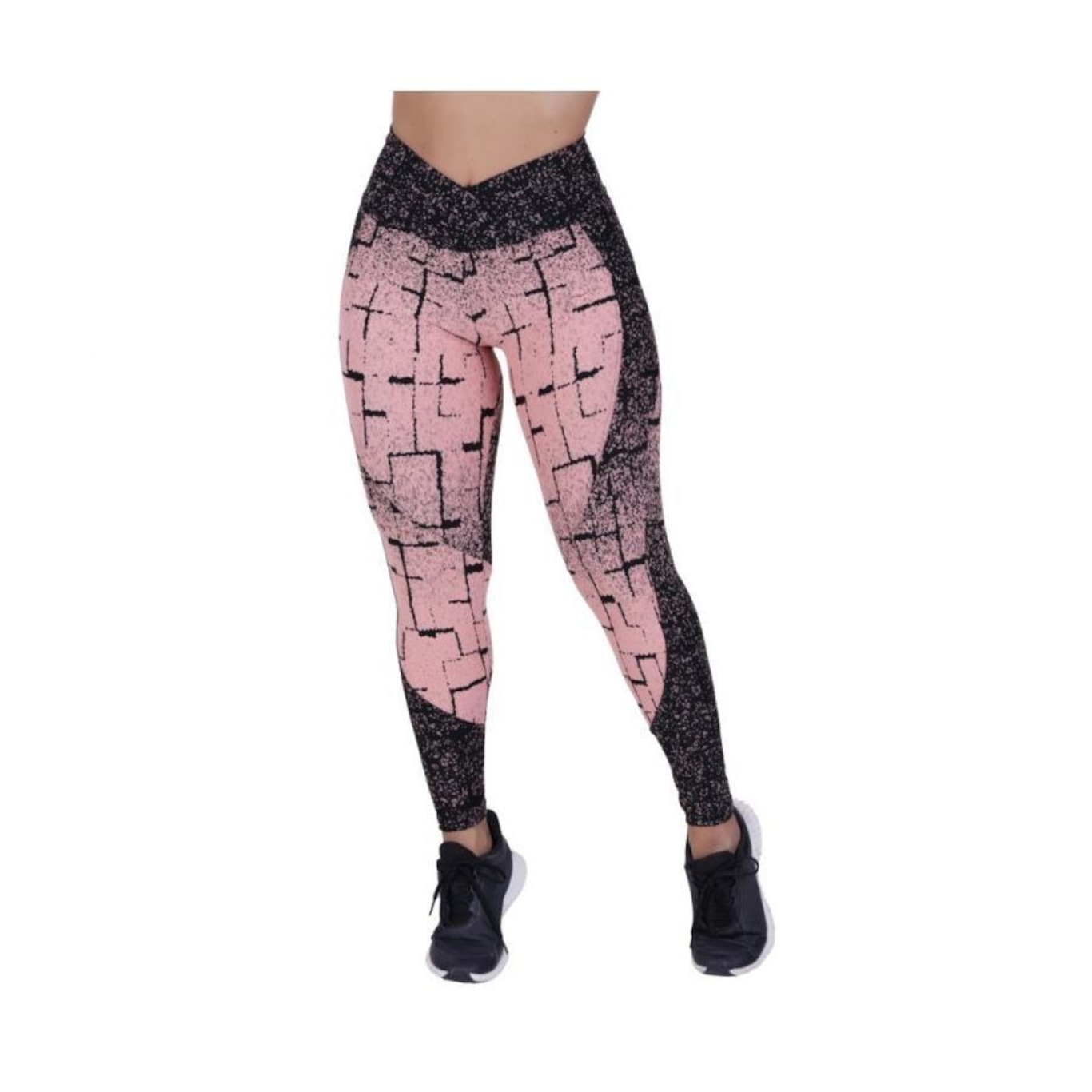 Legging Fitness Orbis Fitness Feminina Recortes Degrade Cós Transpassado - Foto 1