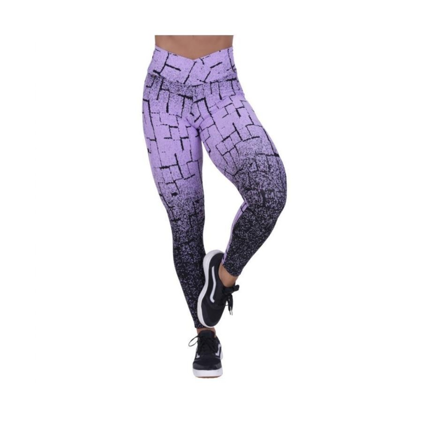 Legging Fitness Orbis Fitness Feminina Recortes Degrade Cós Transpassado - Foto 1