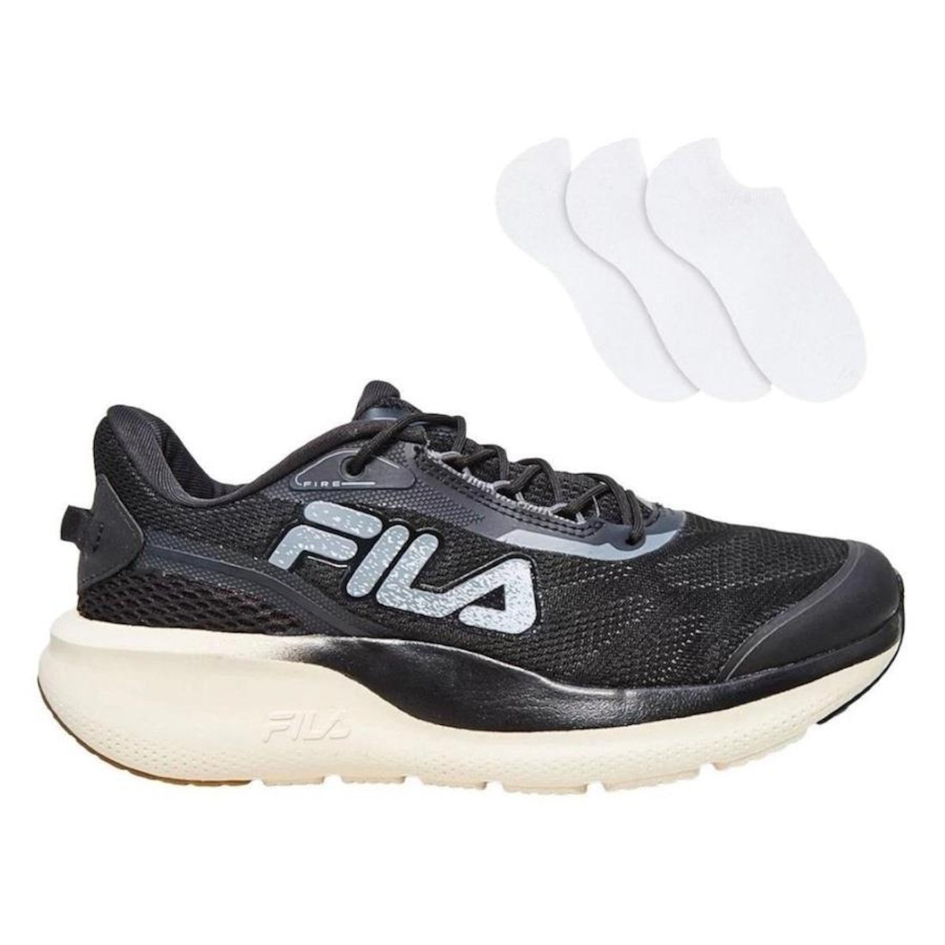 Tênis Fila Fire + 3 Pares de Meias - Masculino - Foto 1