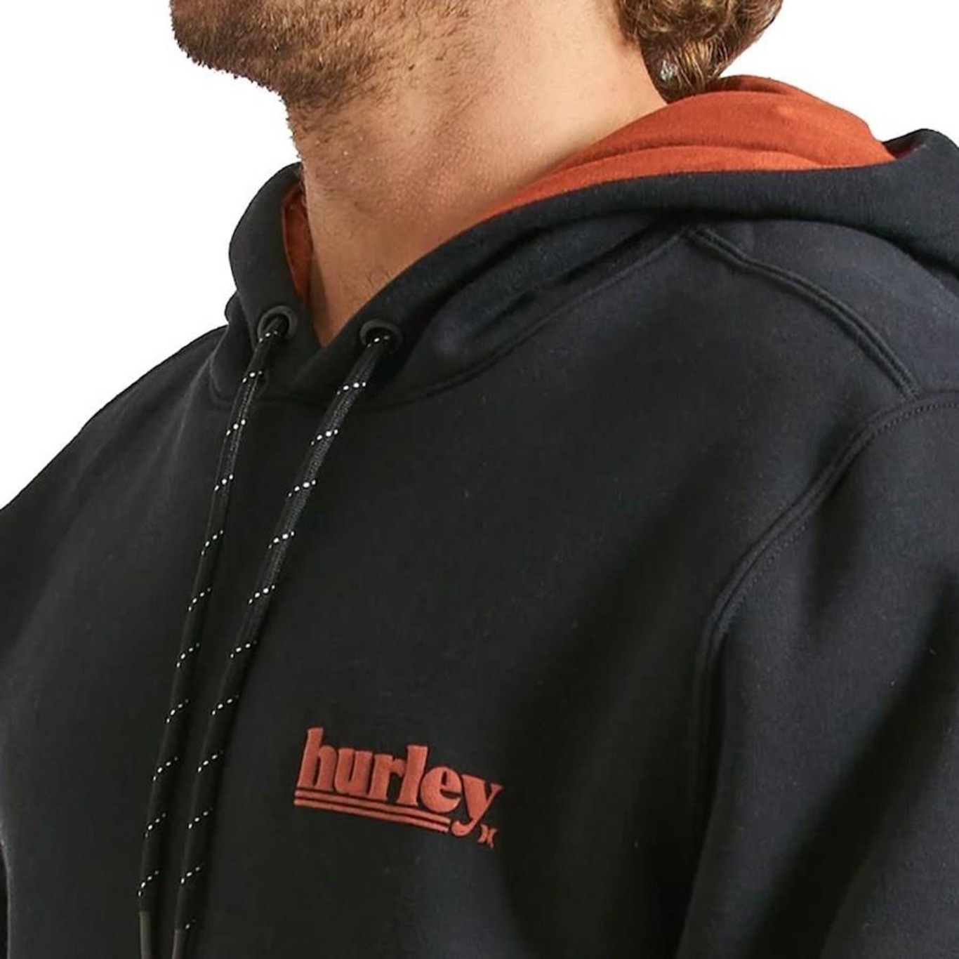 Blusão de Moletom Hurley Canguru Puff - Masculino - Foto 3