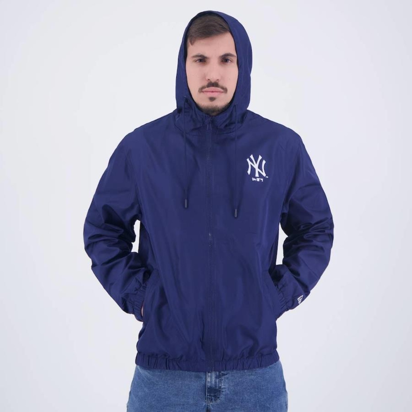 Jaqueta New Era Corta Vento Mlb New York Yankees Basic - Masculina - Foto 2