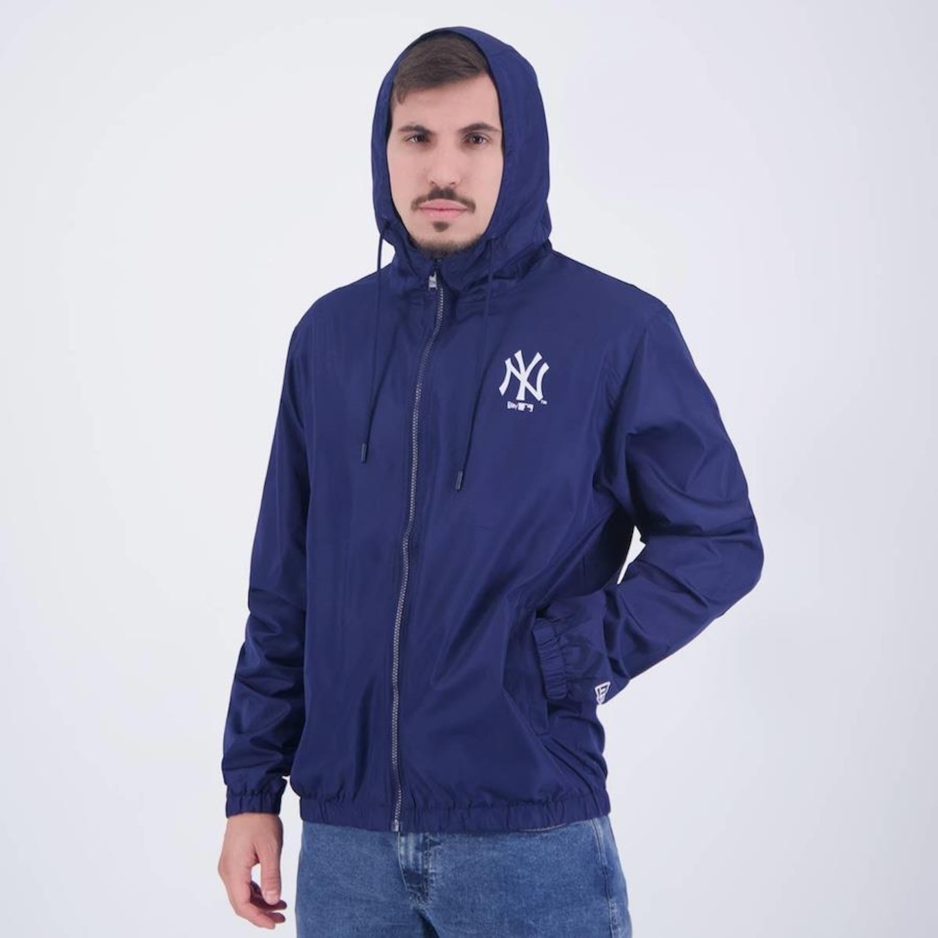 Jaqueta New Era Corta Vento Mlb New York Yankees Basic - Masculina - Foto 3