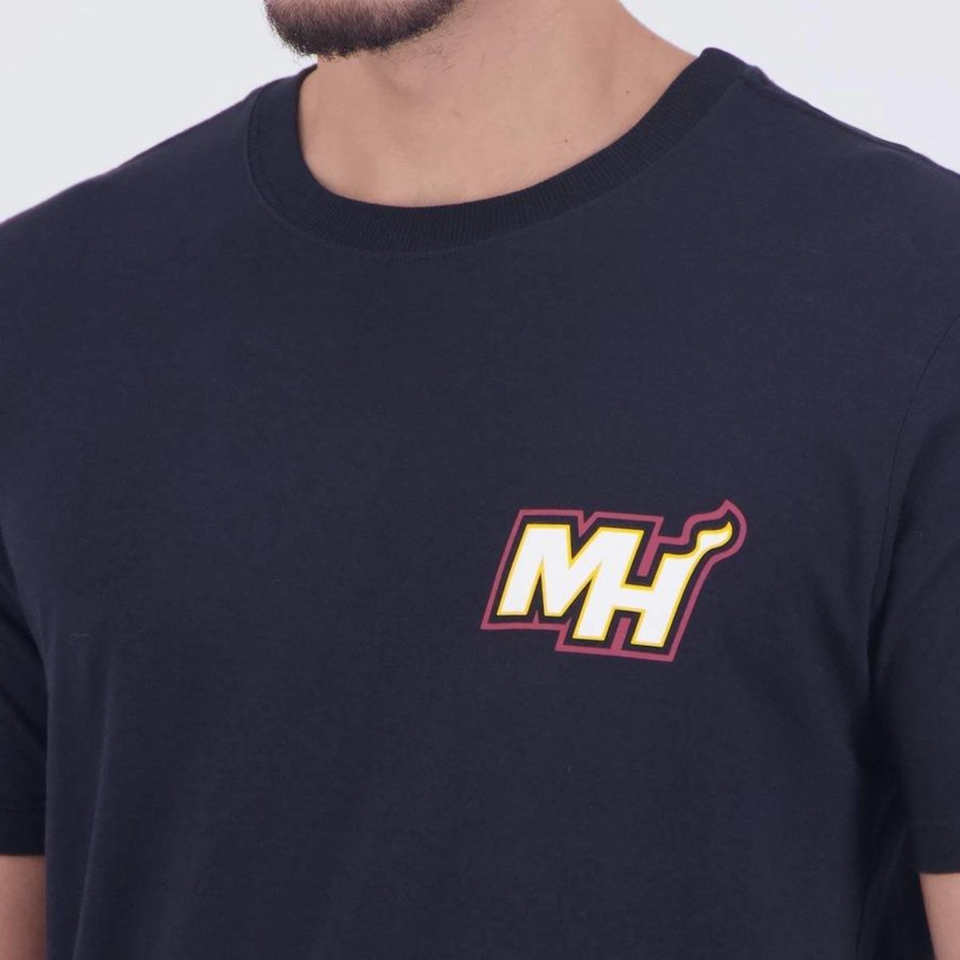 Camiseta New Era Nba Miami Heat Core - Masculina - Foto 5