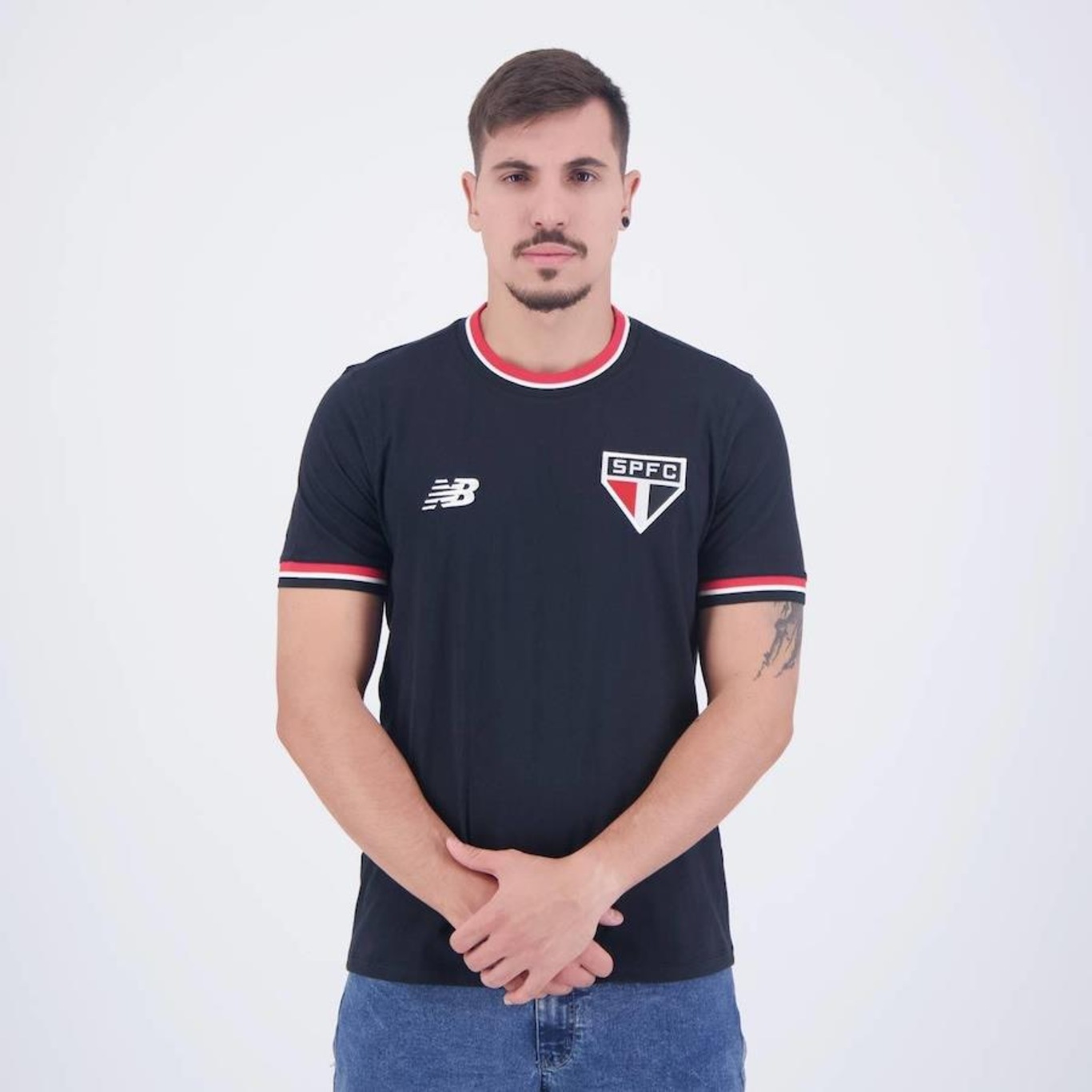 Camiseta New Balance Sao Paulo Retro Masculina Centauro