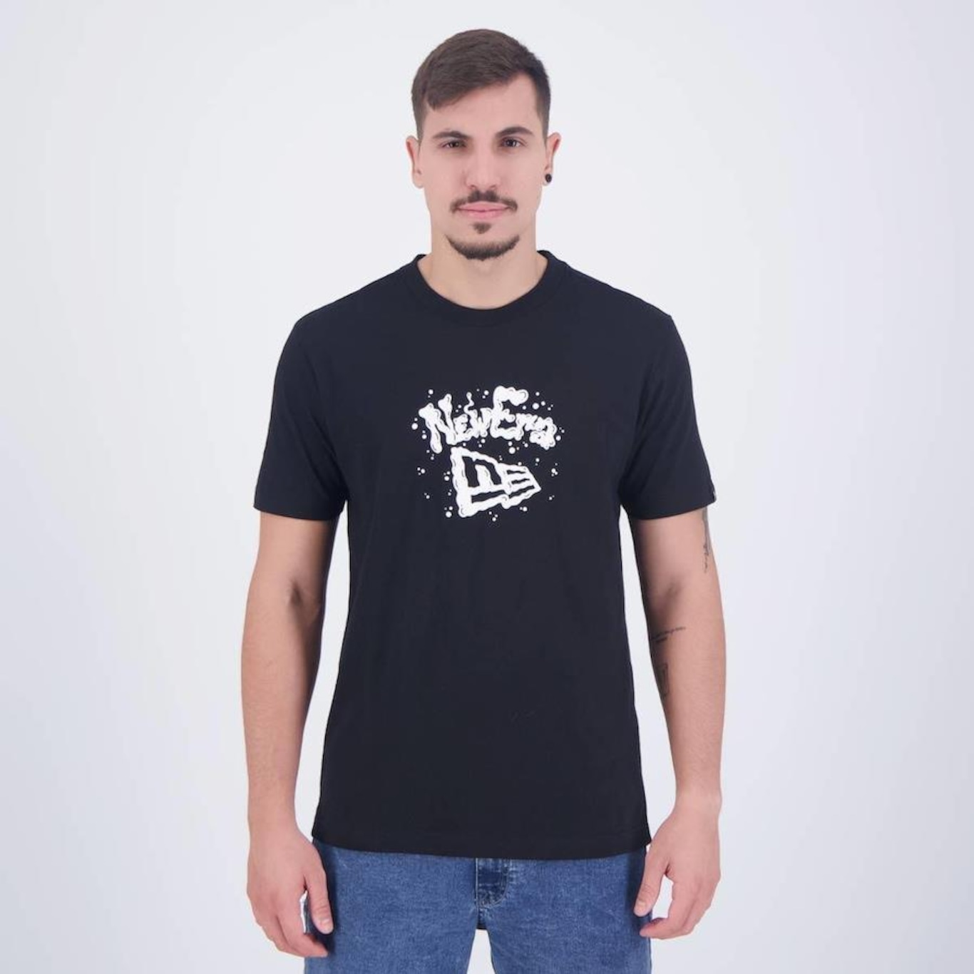 Camiseta New Era Core Logo Branded - Masculina - Foto 1