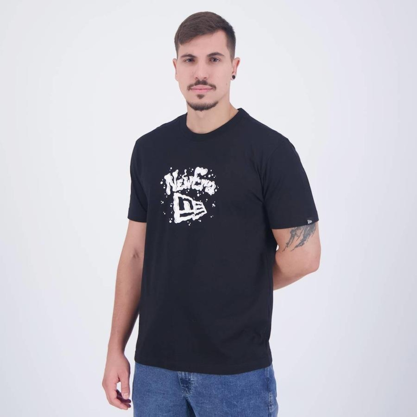 Camiseta New Era Core Logo Branded - Masculina - Foto 3