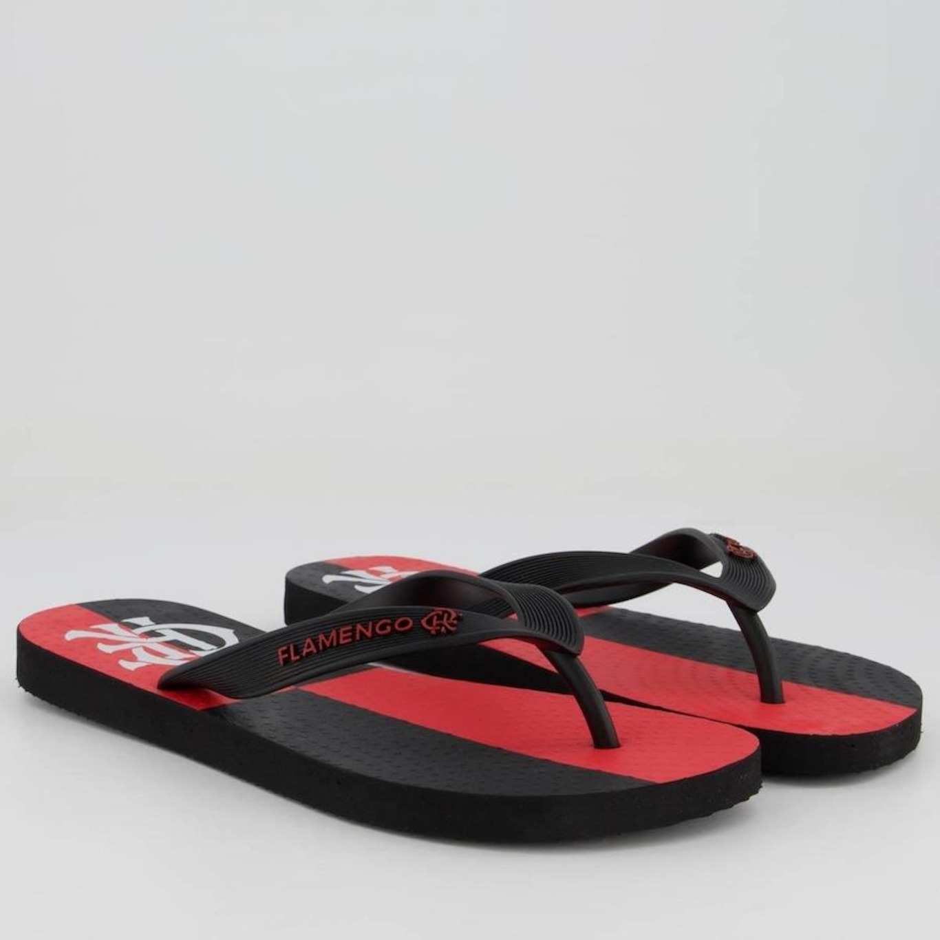 Chinelo Flamengo Manto Papagaio-Vintém Neorubber - Masculino - Foto 1