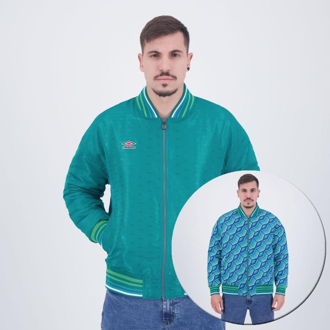 Jaqueta Umbro Reversible Ramse - Masculina - Foto 1