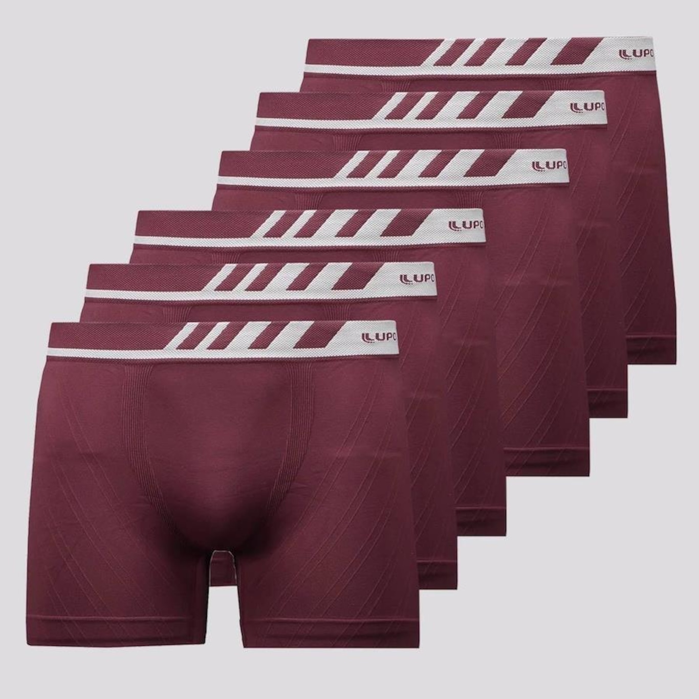 Cueca Boxer Lupo Microfibra - 6 Unidades - Adulto - Foto 1