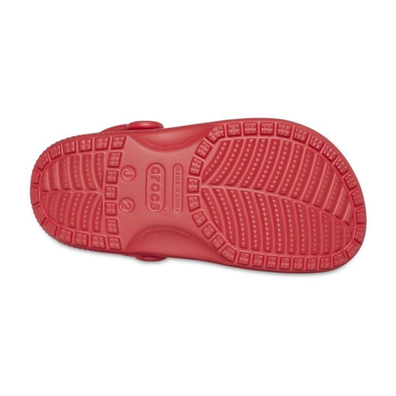 Sandália Crocs Classic Clog Varsity Red - Infantil - Foto 2