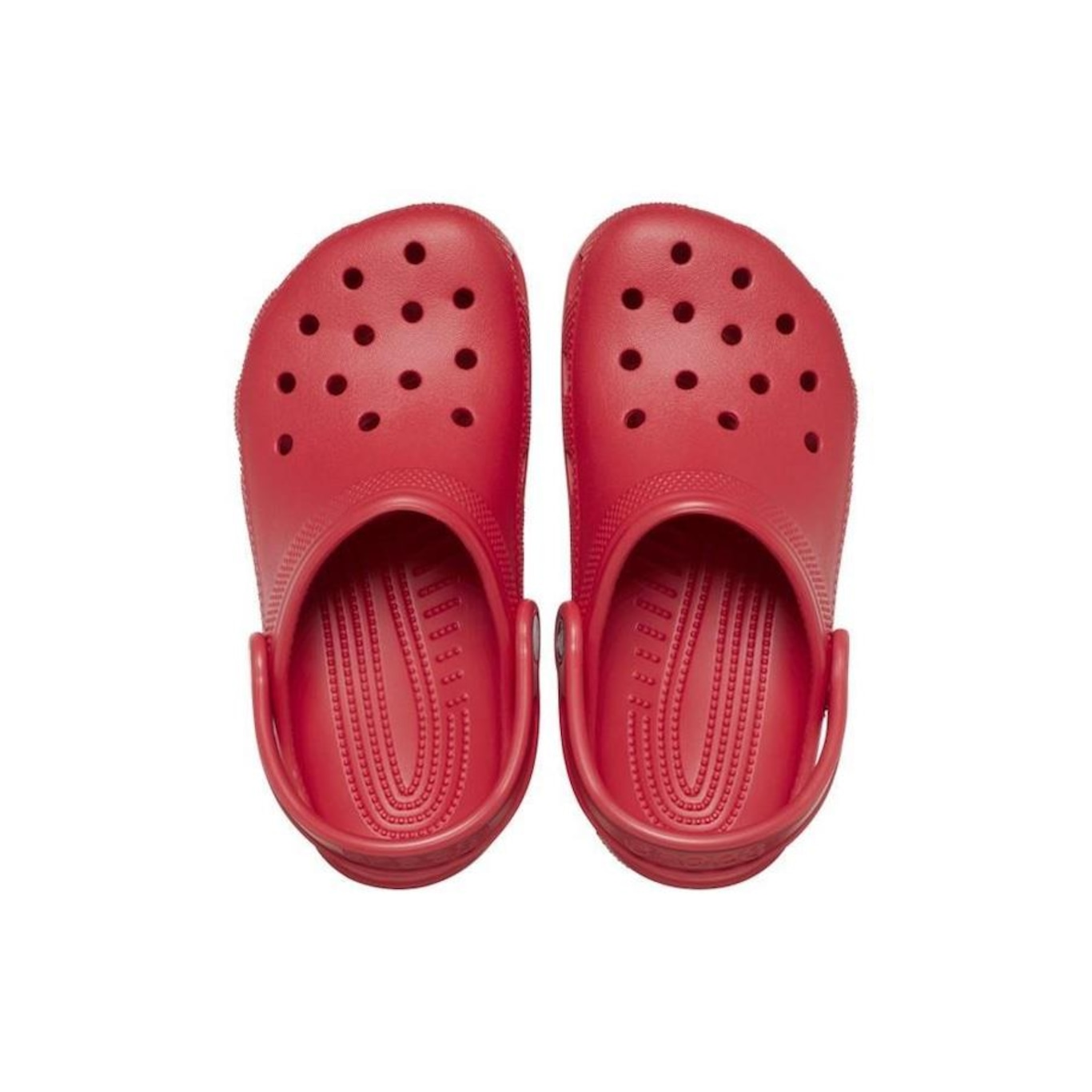 Sandália Crocs Classic Clog Varsity Red - Infantil - Foto 3