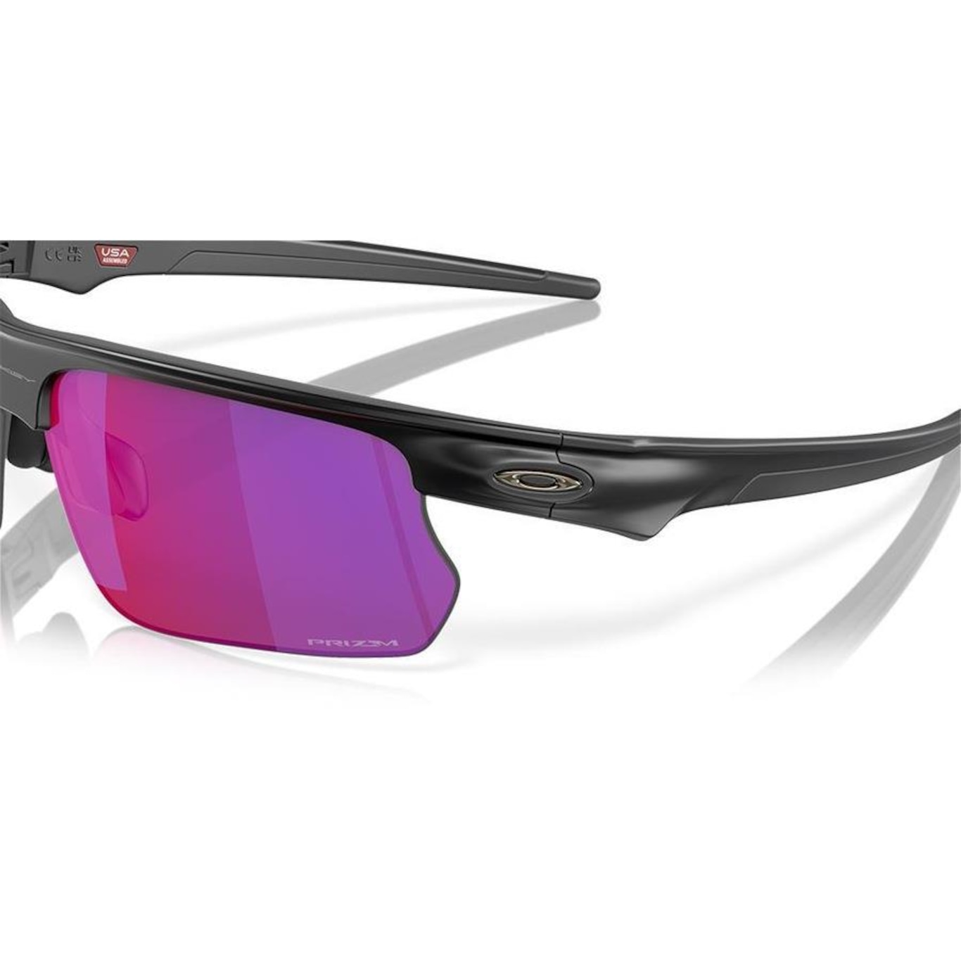 Óculos de Sol Oakley Unissex Bisphaera Matte Prizm Road - Foto 6