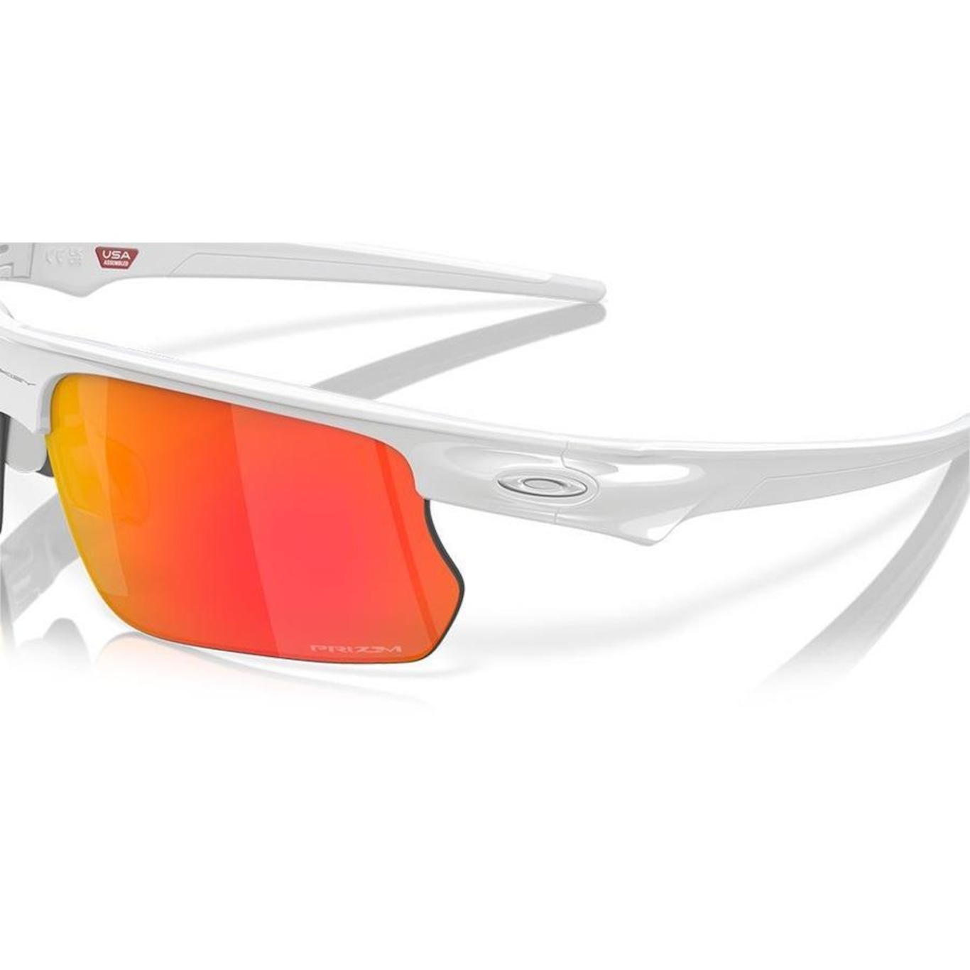 Óculos de Sol Oakley Unissex Bisphaera Polished Prizm Ruby - Foto 6