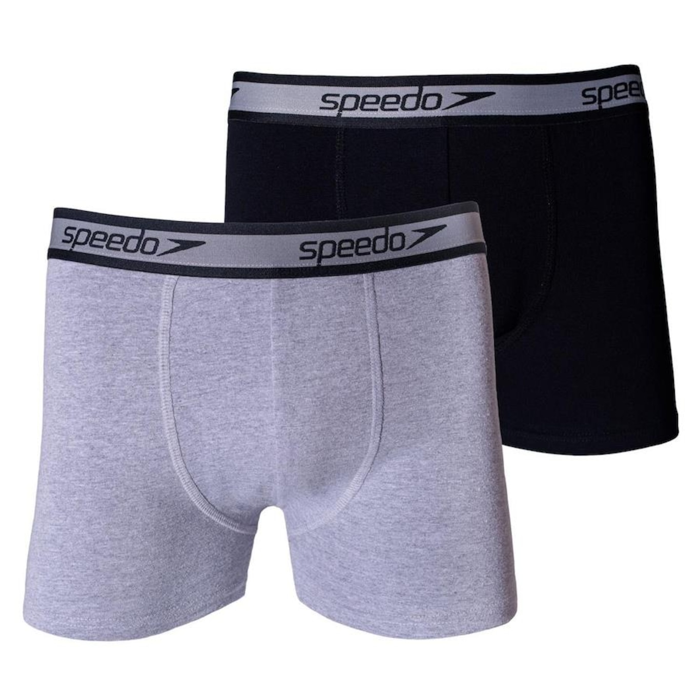 Kit de Cuecas Boxer Cotton Speedo com 2 Unidades - Adulto - Foto 1