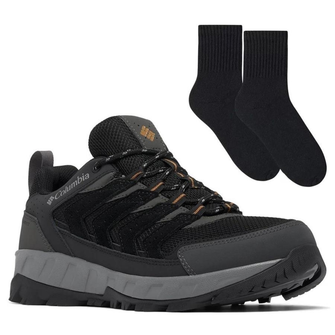 Tênis Impermeável Columbia Strata Trail Low + Par de Meia - Masculino - Foto 1