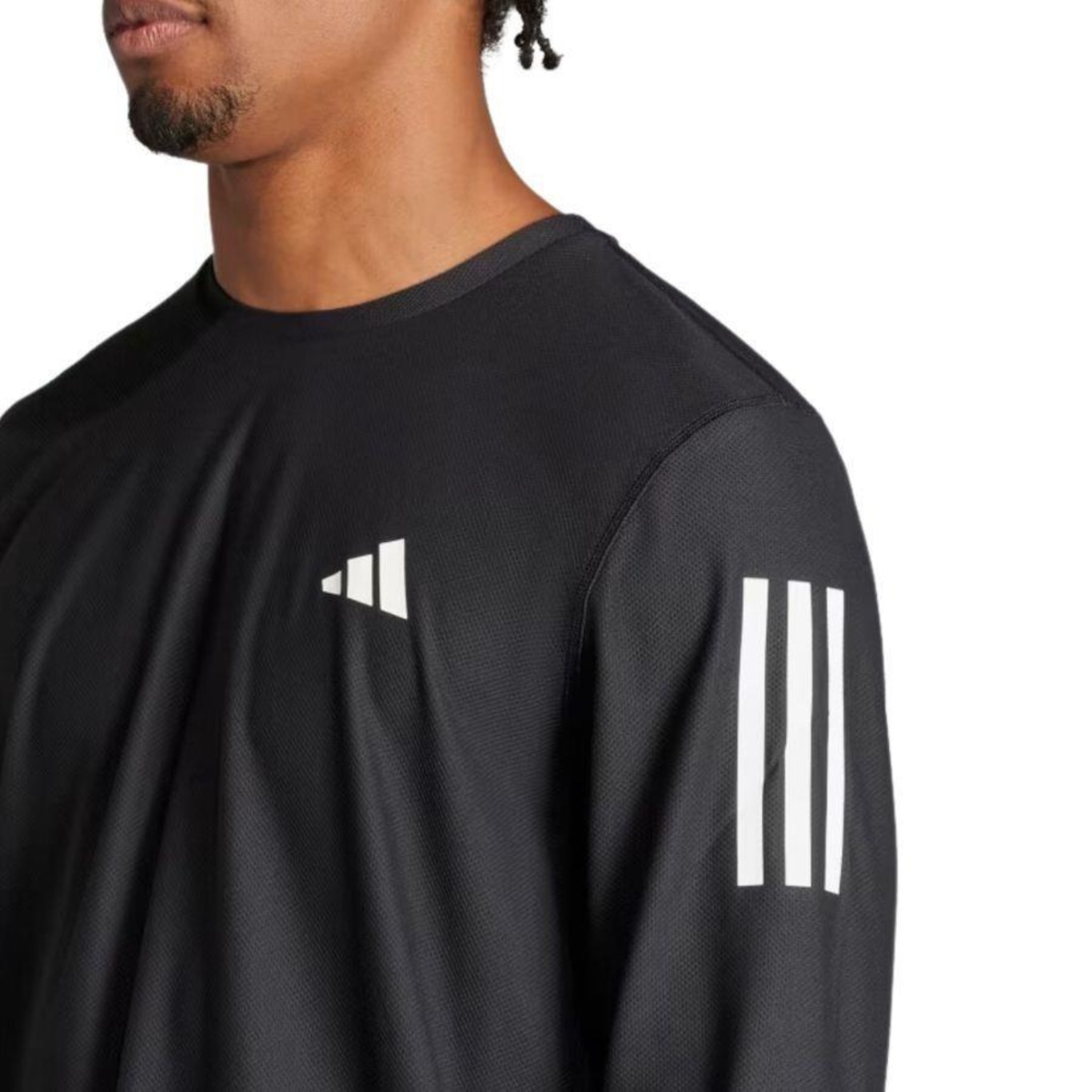 Camiseta adidas Manga Longa Own The Run - Masculina - Foto 3