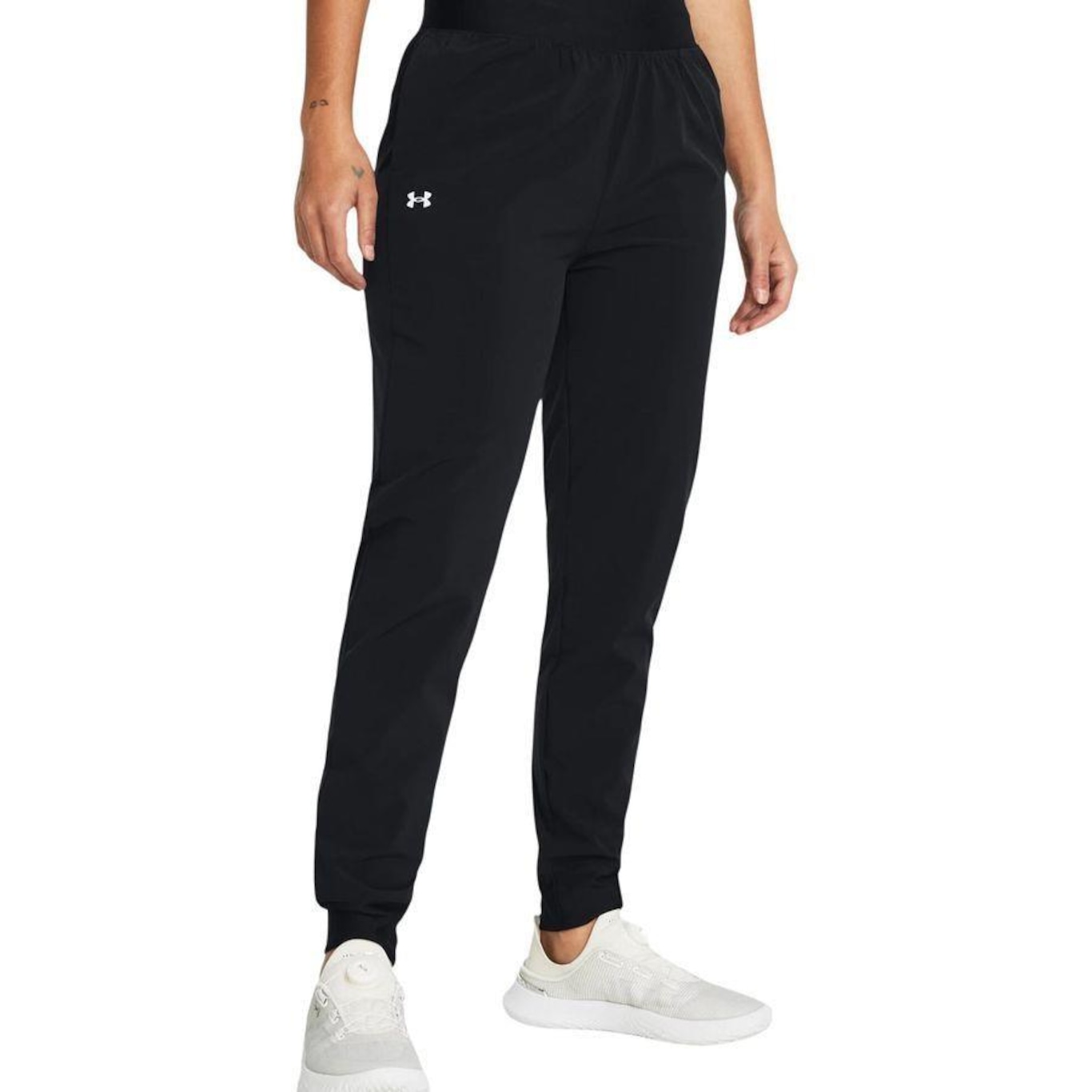 Calça Under Armour Sport Rival High-Rise Woven - Feminina - Foto 1