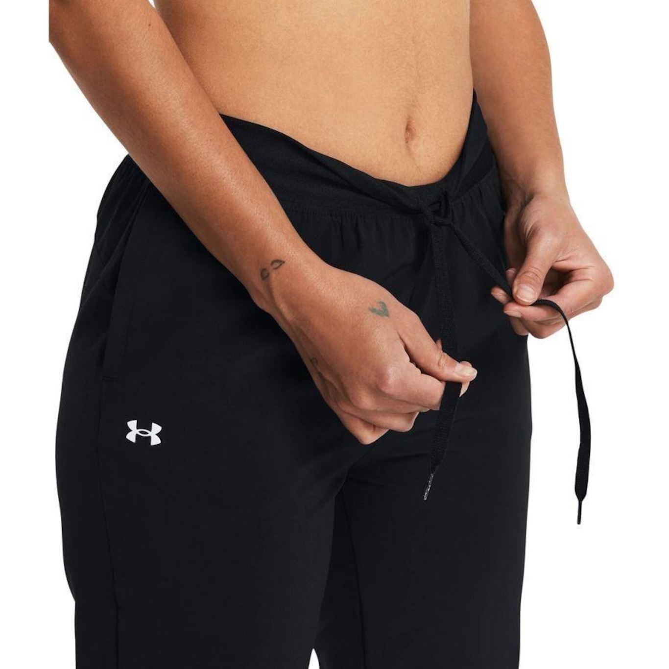 Calça Under Armour Sport Rival High-Rise Woven - Feminina - Foto 4