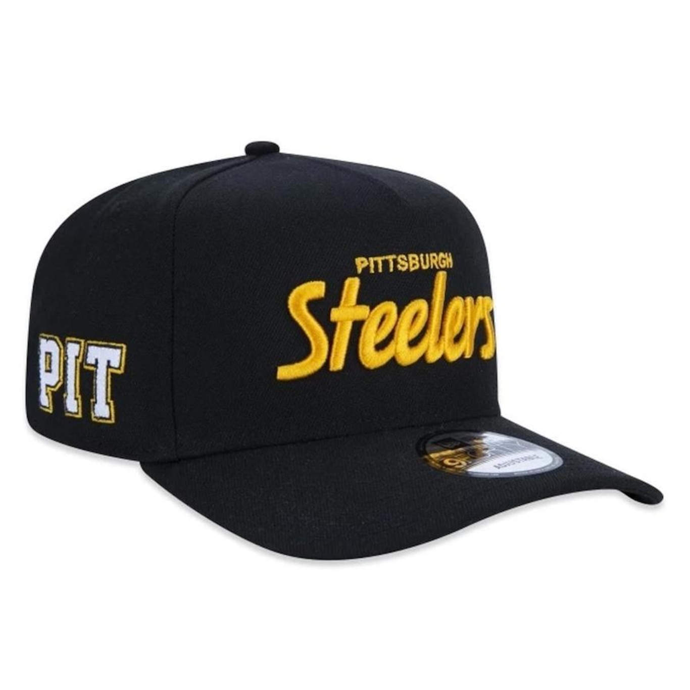 Boné Aba Curva New Era 940 A-Frame Pittsburgh Steelers Core - Snapback - Adulto - Foto 4