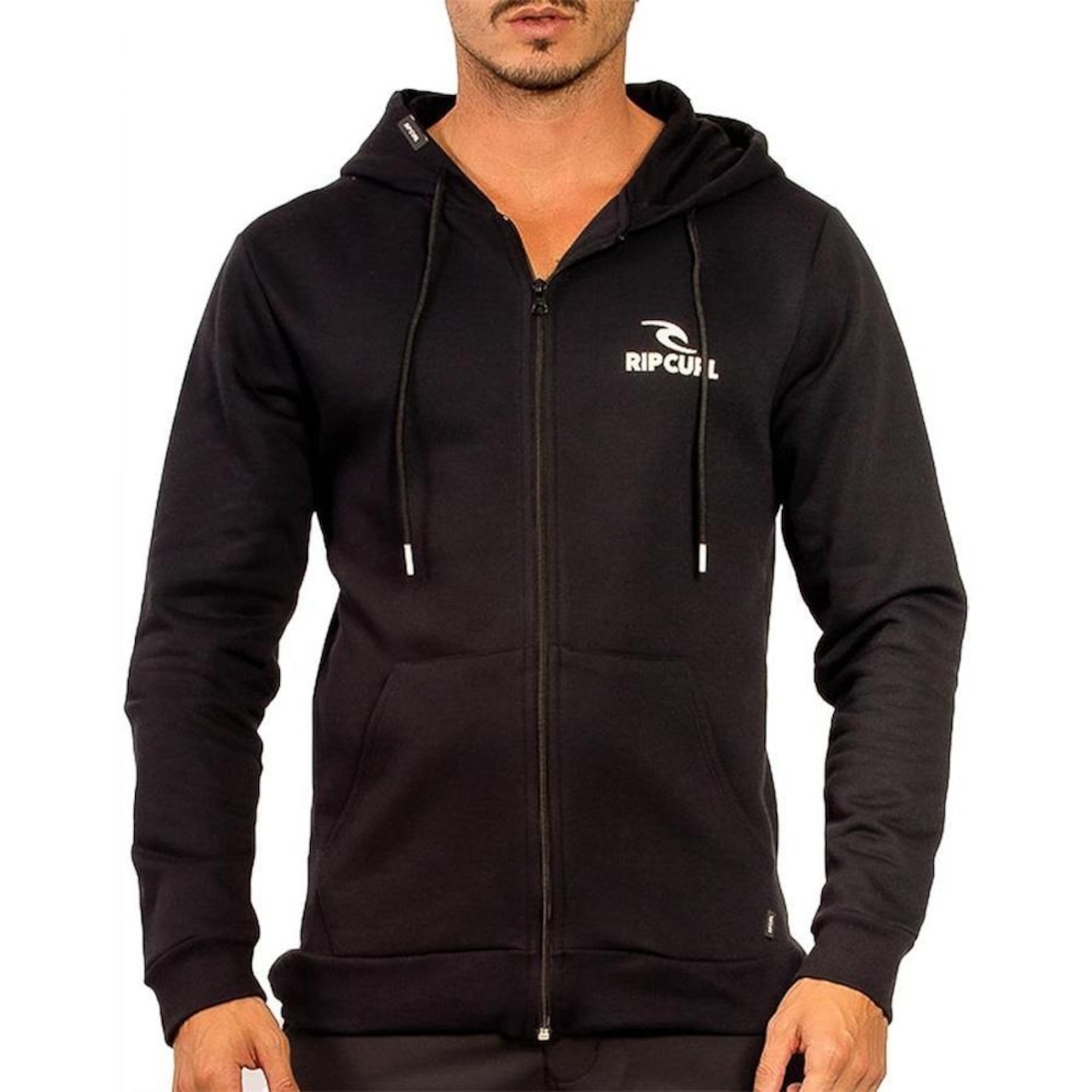 Blusão de Moletom com Capuz Rip Curl Aberto Brand Stack Wt24 - Masculino - Foto 1