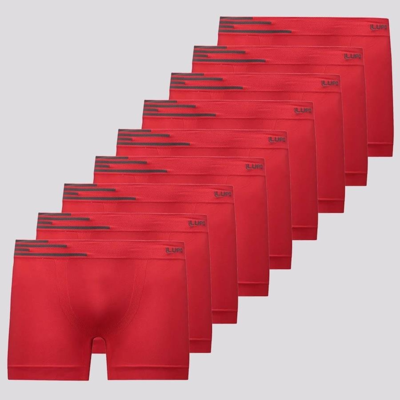 Kit Cueca Boxer Lupo Fiber Man - 9 Unidades - Masculino - Foto 1