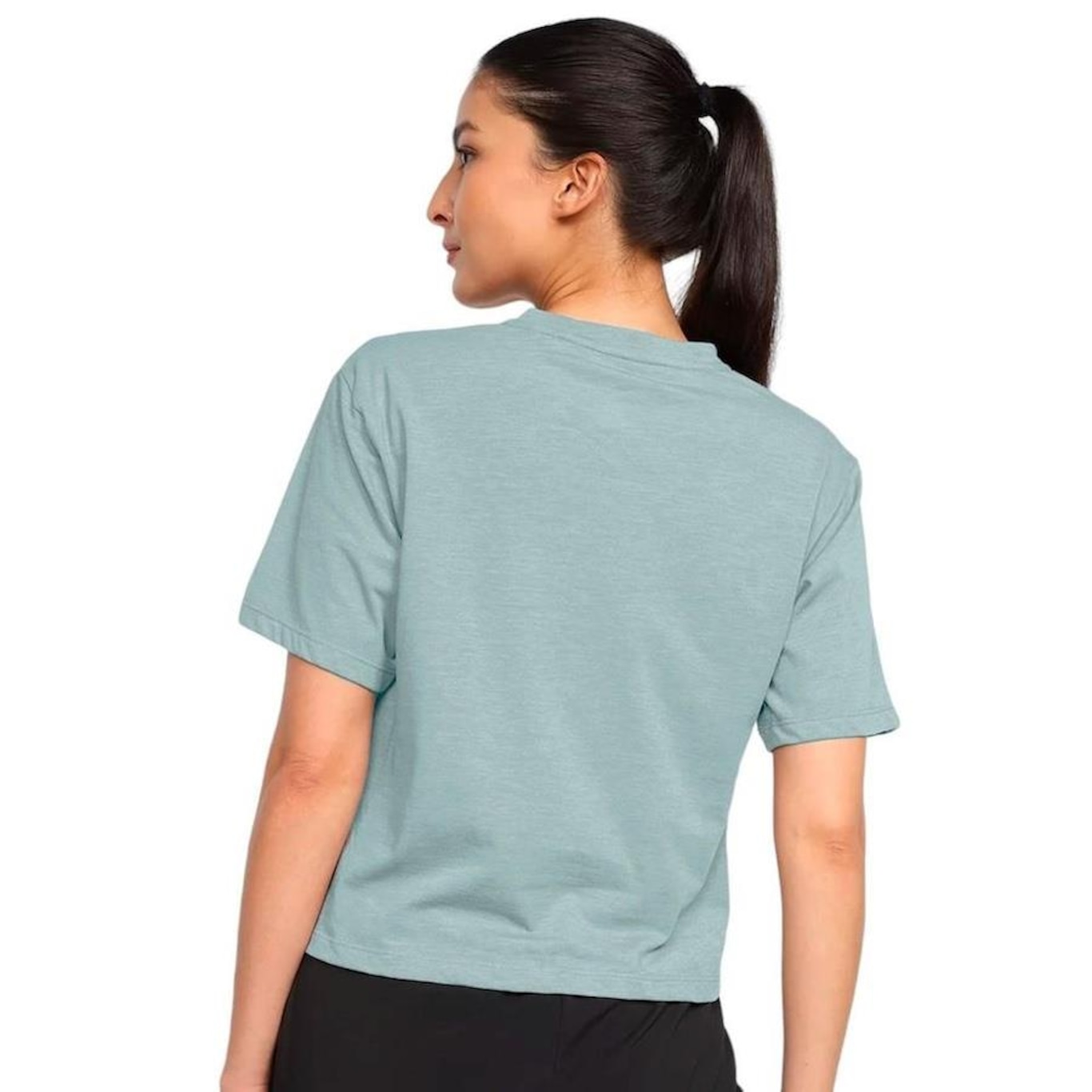 Camiseta Cropped Puma Performance Heather - Feminina - Foto 2