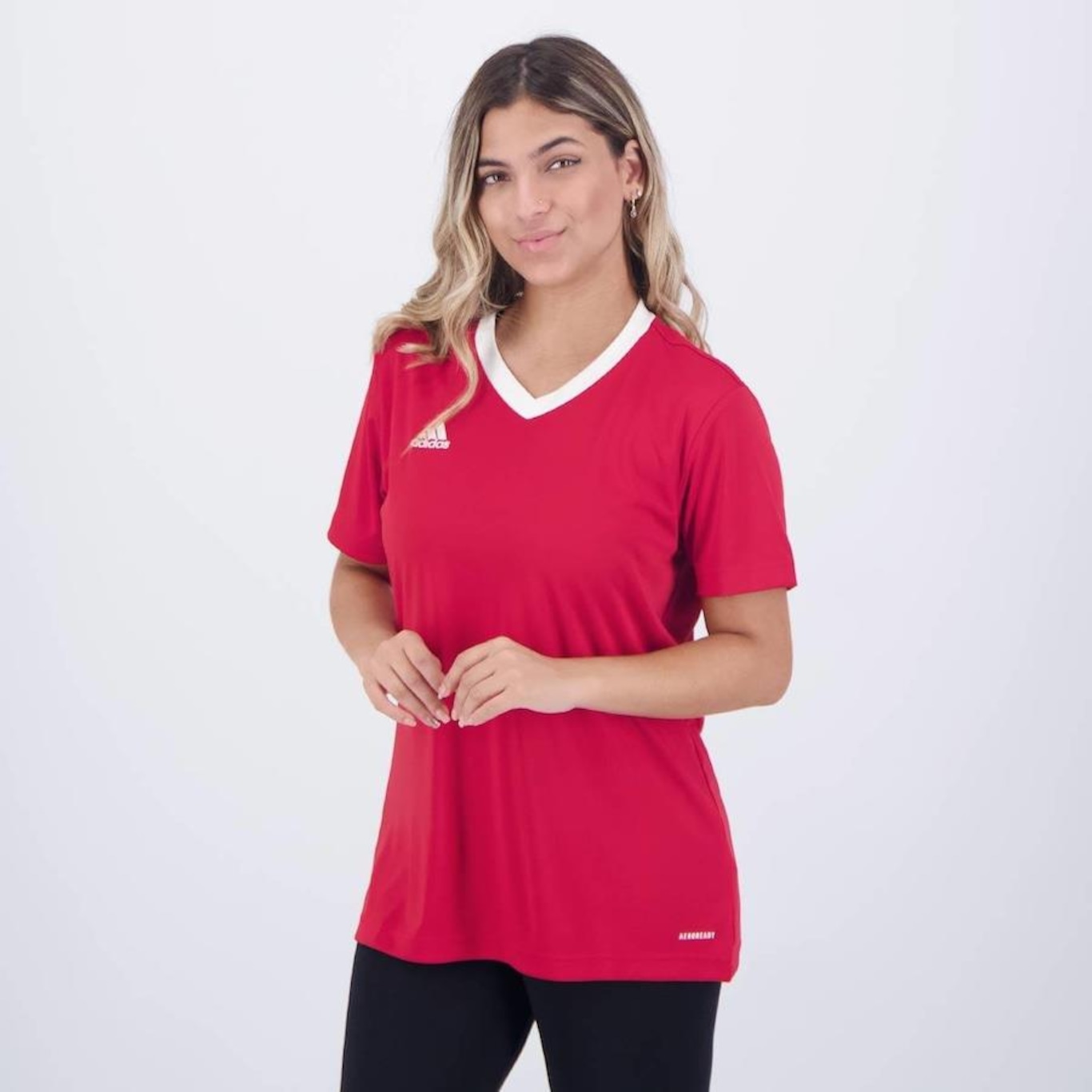 Camiseta adidas Entrada 22 - Feminina - Foto 3