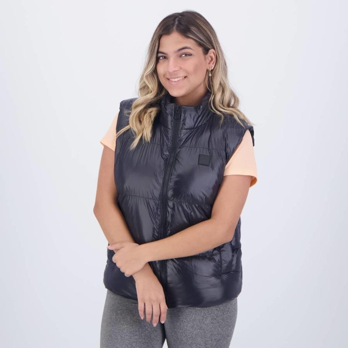 Colete sem Capuz Fila Puffer - Feminino - Foto 3