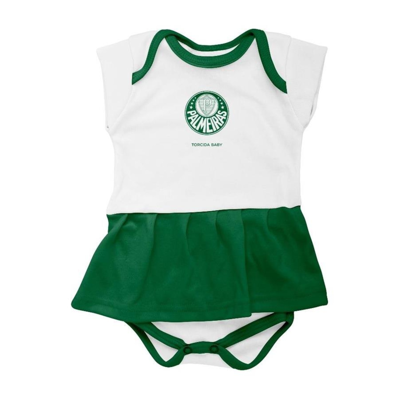 Body Vestido do Palmeiras Torcida Baby Oficial - Infantil - Foto 1