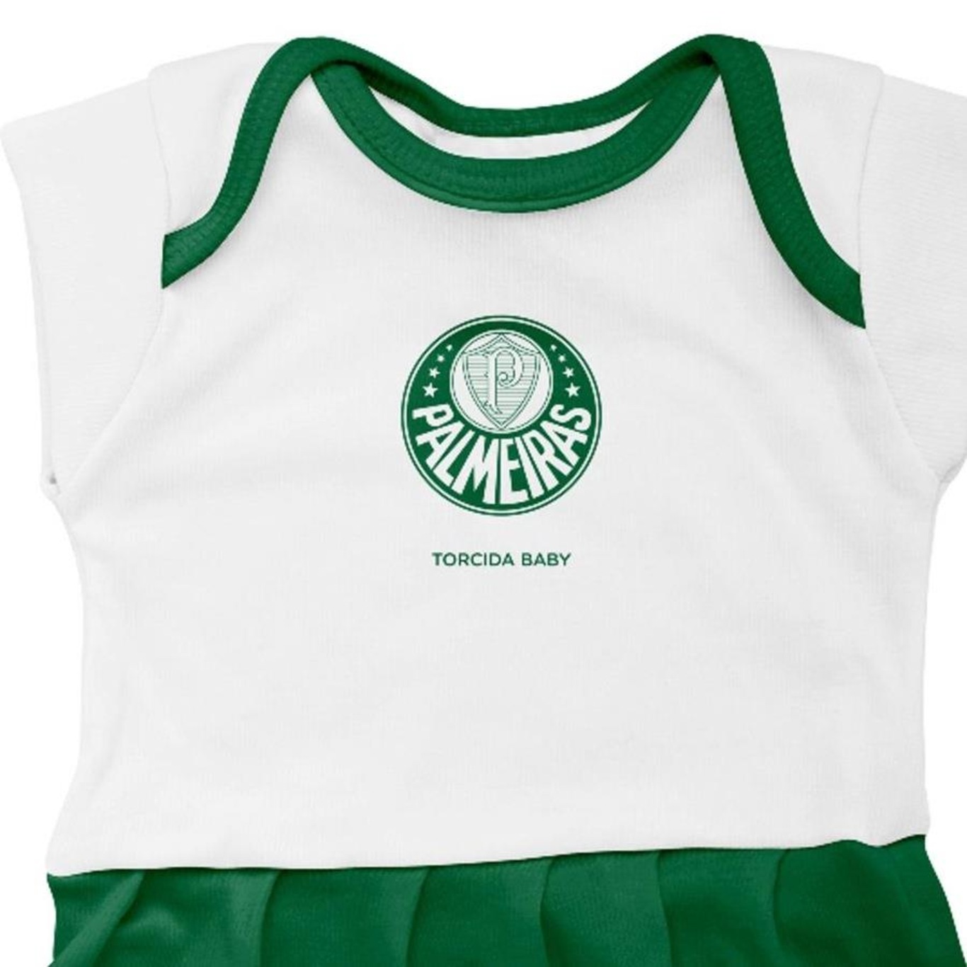 Body Vestido do Palmeiras Torcida Baby Oficial - Infantil - Foto 2