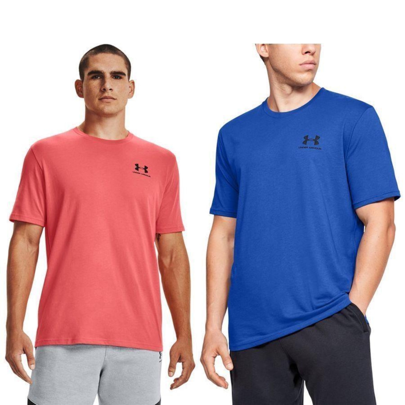 Camiseta Under Armour Left Chest - 2 Unidades - Masculina - Foto 1