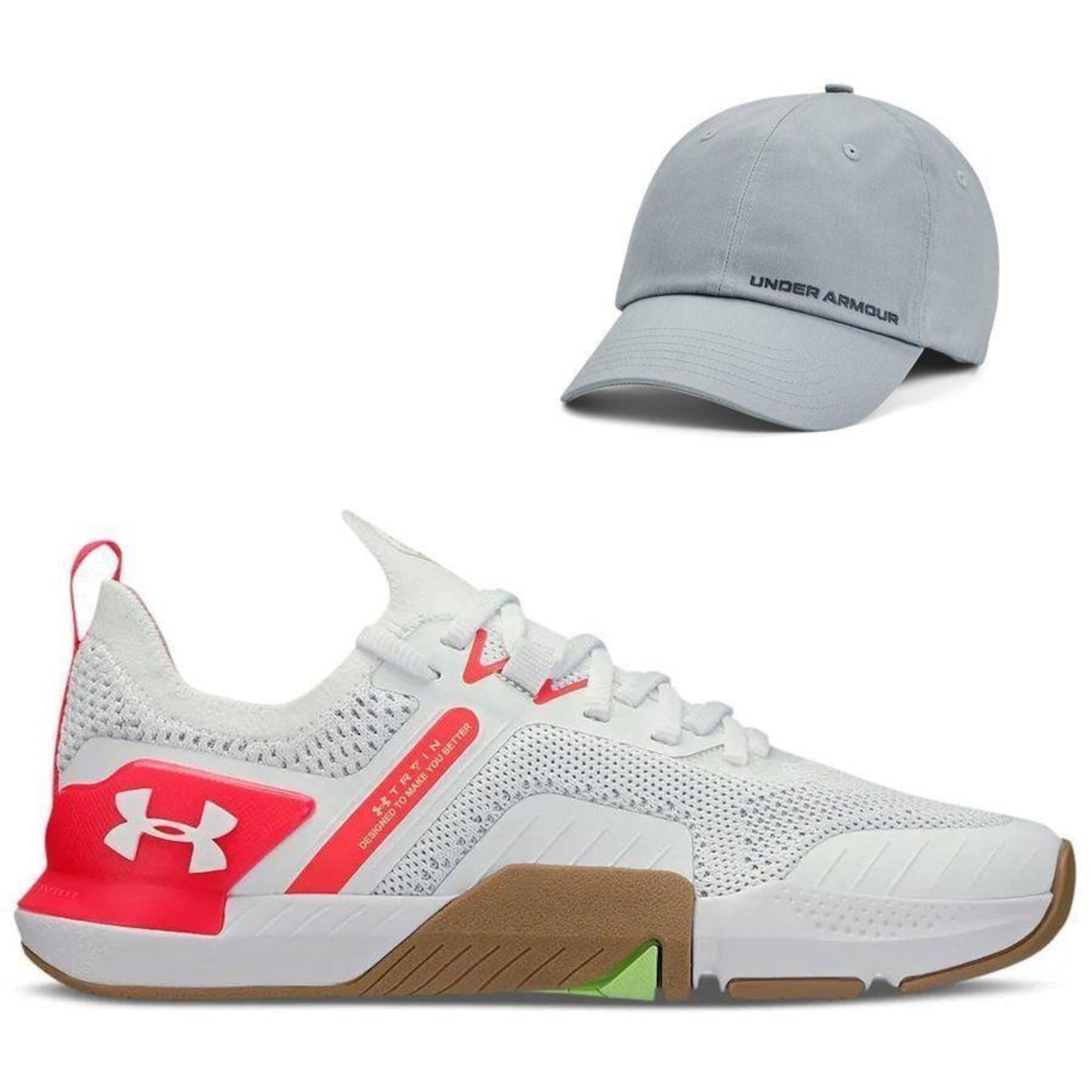 Kit Tênis Under Armour Tribase Cross Se + Boné Favorites Hat - Feminino - Foto 1