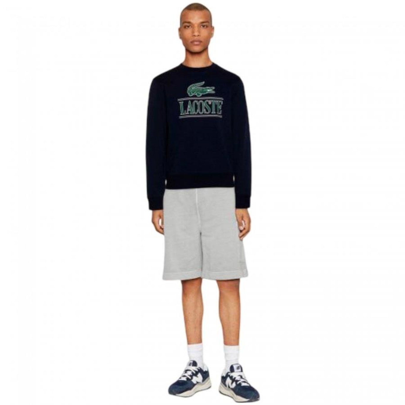 Blusão de Moletom sem Capuz Lacoste Cotton Fleece Branded - Masculino - Foto 3