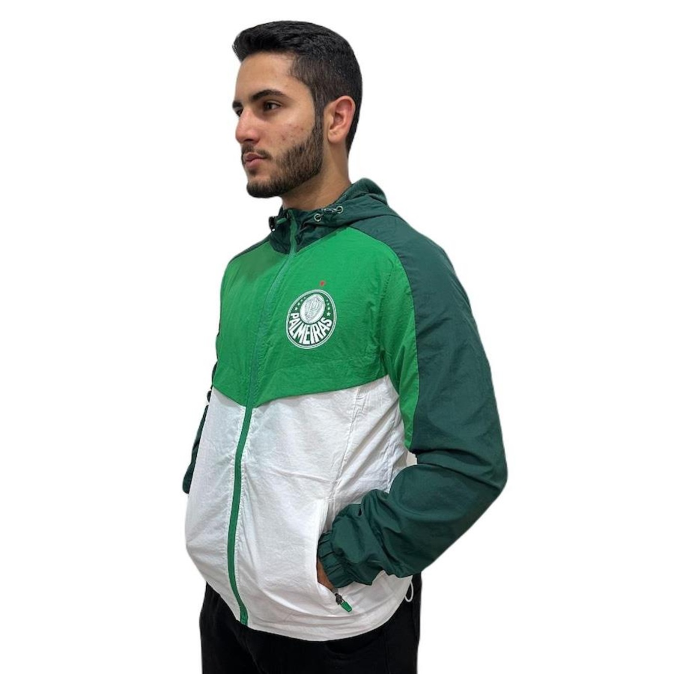 Jaqueta Palmeiras Corta Vento Sensation Betel - Masculina - Foto 2