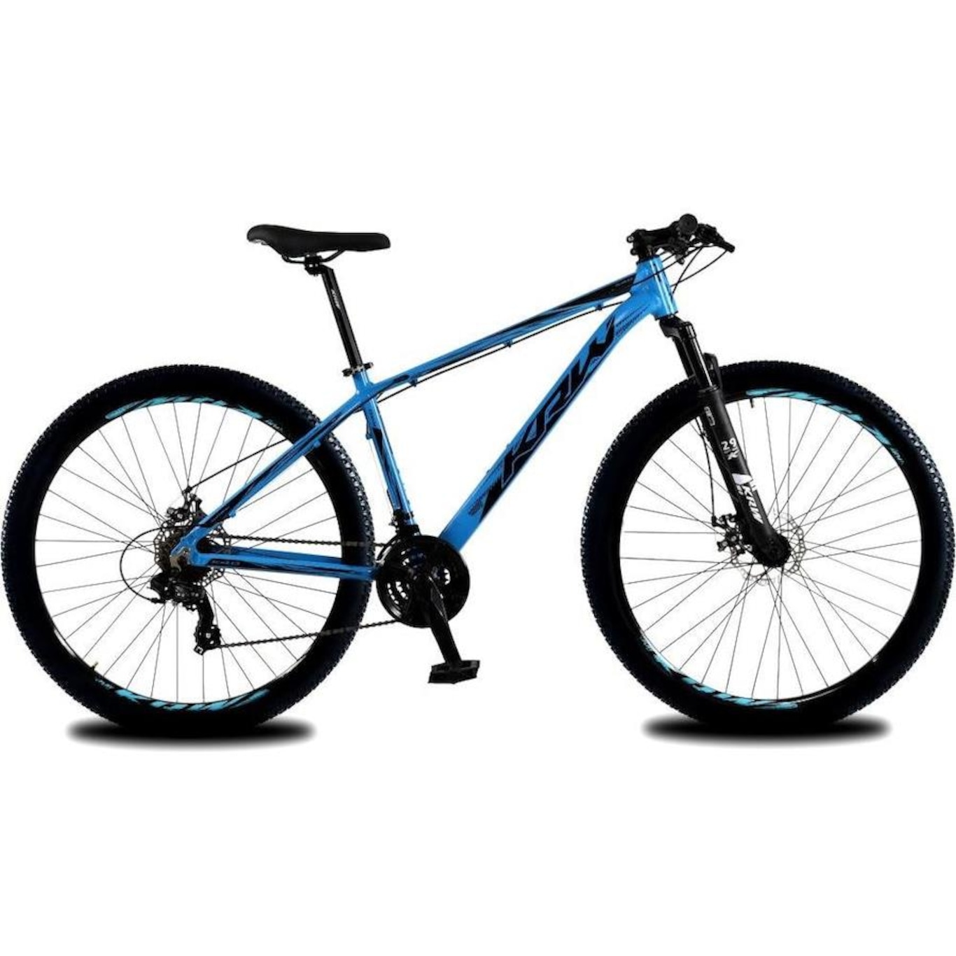 Bicicleta Aro 29 KRW em Alumínio 24 Velocidades Freio à Disco Suspensão Dianteira Mountain Bike Kr1 - Foto 2