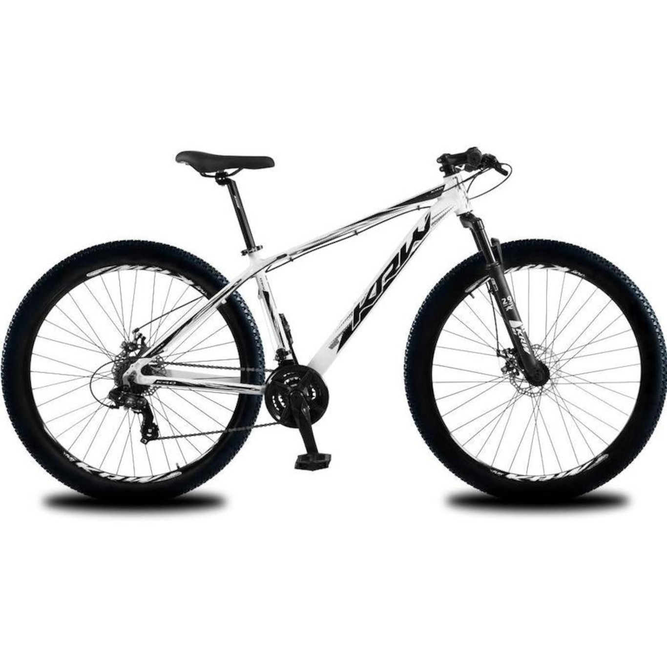 Bicicleta Aro 29 KRW em Alumínio 24 Velocidades Freio à Disco Suspensão Dianteira Mountain Bike Kr1 - Foto 2