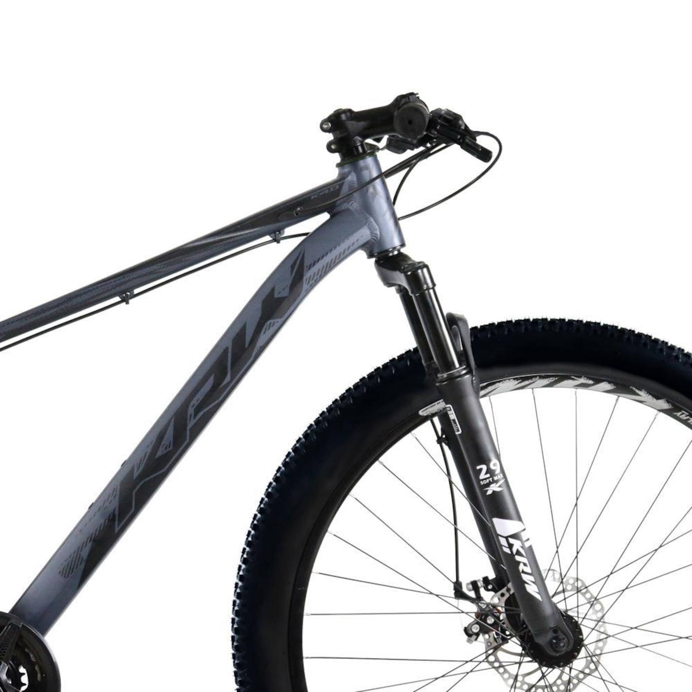 Bicicleta Aro 29 KRW em Alumínio 24 Velocidades Freio à Disco Suspensão Dianteira Mountain Bike Kr1 - Foto 5