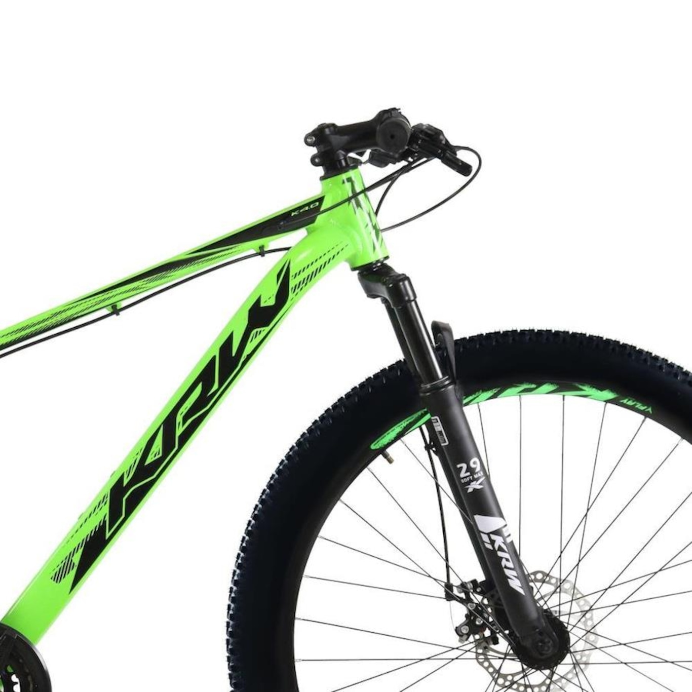 Bicicleta Aro 29 KRW em Alumínio 24 Velocidades Freio à Disco Suspensão Dianteira Mountain Bike Kr1 - Foto 3