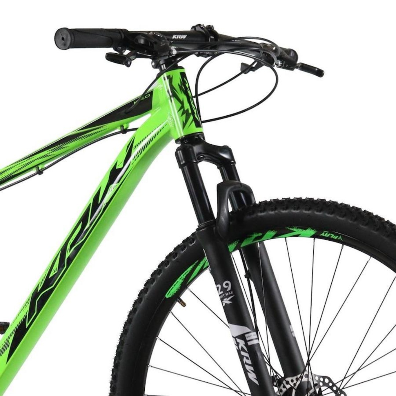 Bicicleta Aro 29 KRW em Alumínio 24 Velocidades Freio à Disco Suspensão Dianteira Mountain Bike Kr1 - Foto 4