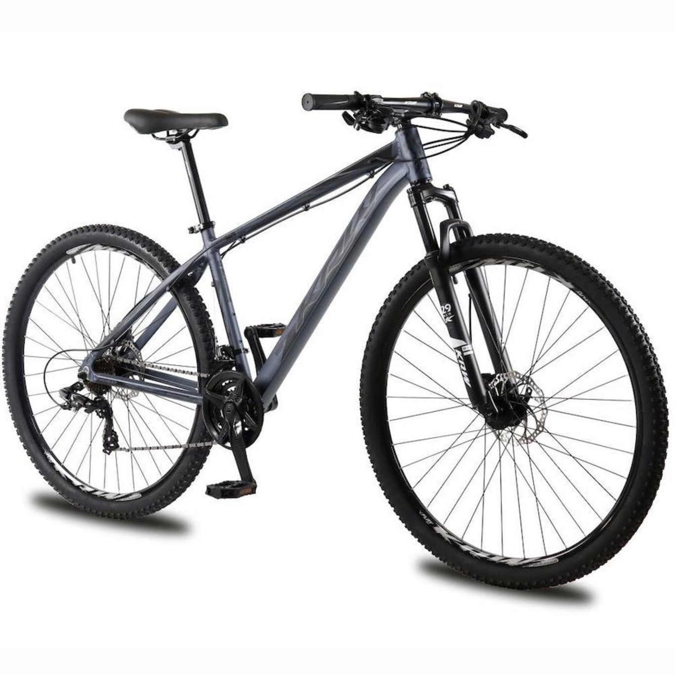 Bicicleta Aro 29 KRW em Alumínio 24 Velocidades Freio Hidráulico Suspensão Dianteira Mountain Bike Kr2 - Foto 6