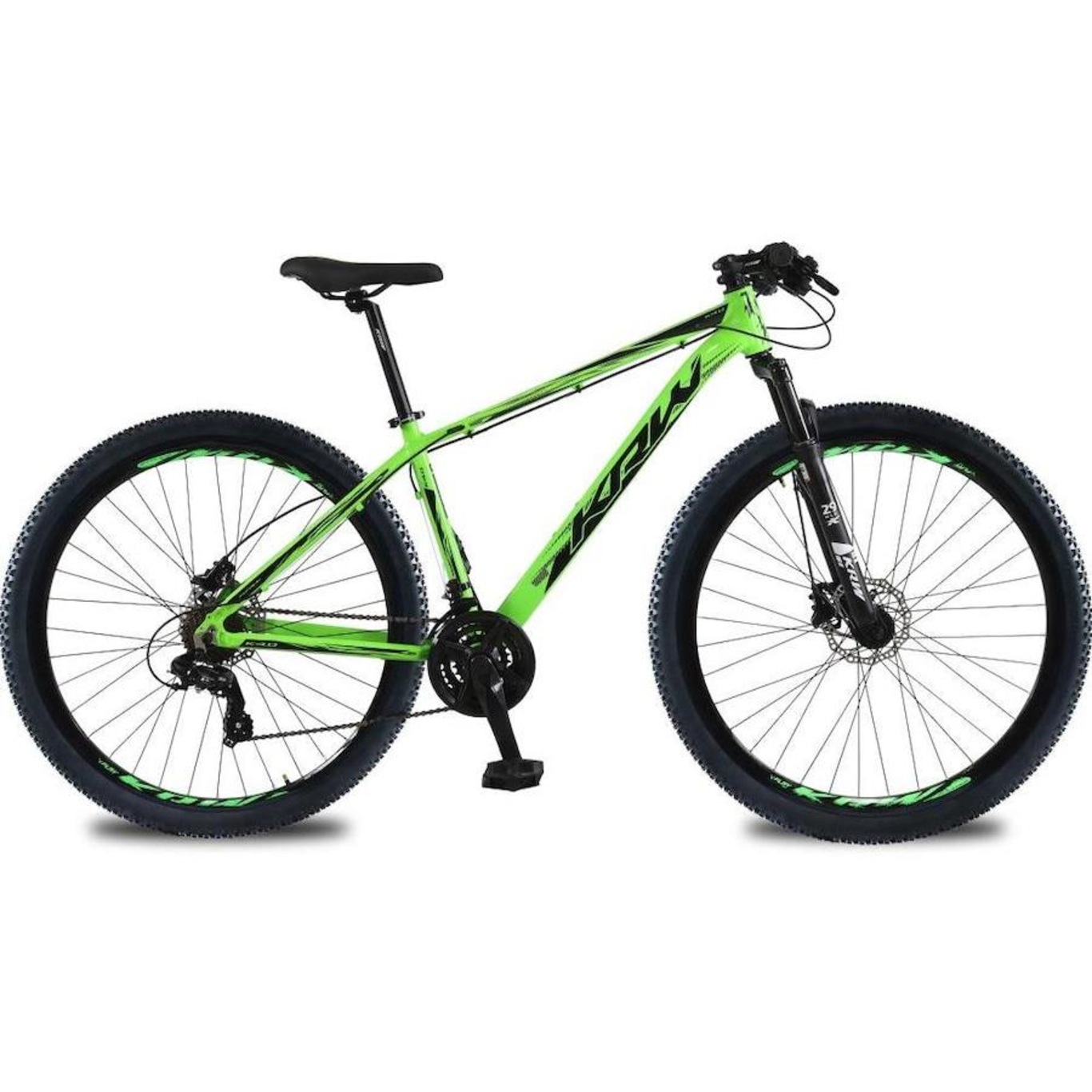 Bicicleta Aro 29 KRW em Alumínio 24 Velocidades Freio Hidráulico Suspensão Dianteira Mountain Bike Kr2 - Foto 2