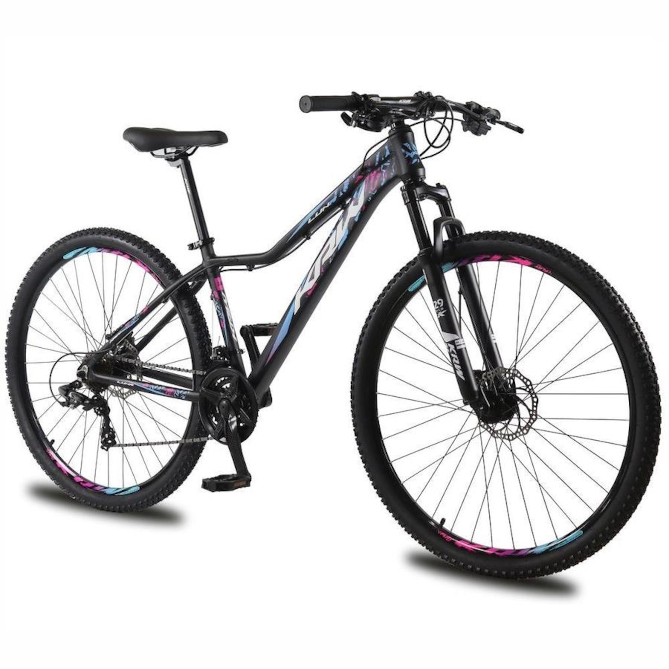 Bicicleta Aro 29 KRW em Alumínio 24 Velocidades Freio Hidráulico Suspensão Dianteira Mountain Bike Kr2 - Foto 1