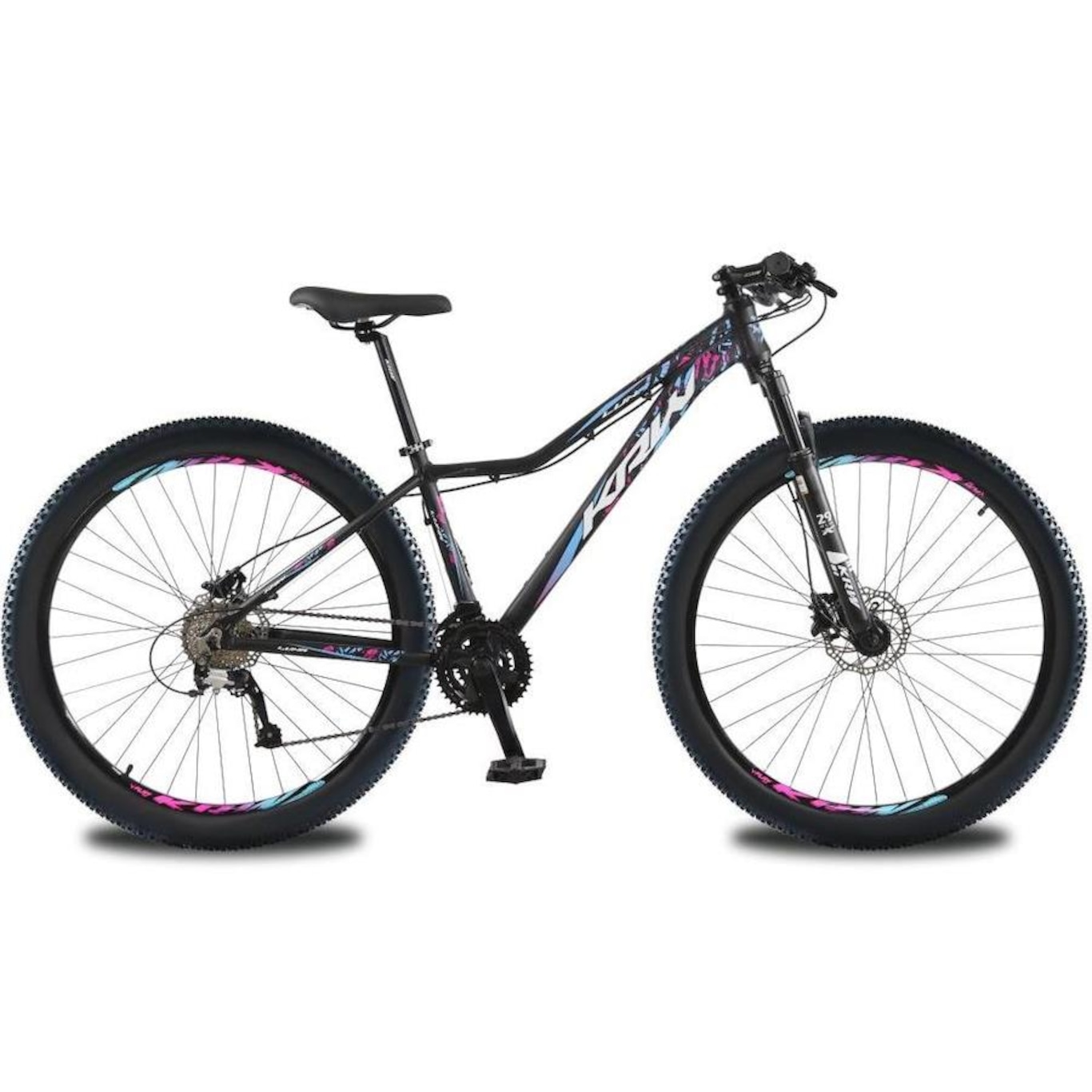 Bicicleta Aro 29 KRW em Alumínio 27 Velocidades Freio Hidráulico Suspensão Dianteira Mountain Bike Kr4 - Foto 2