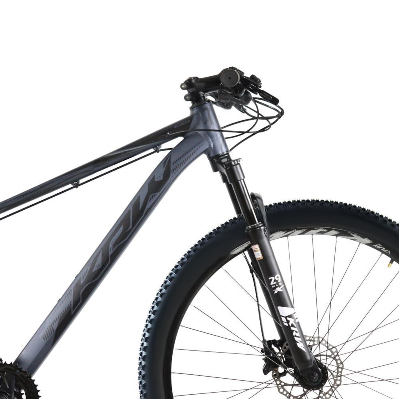 Bicicleta Aro 29 Krw Alumínio 27 Vel Shimano Acera Freio Hidráulico Suspensão C/ Trava de Ombro Kr10 - Foto 5