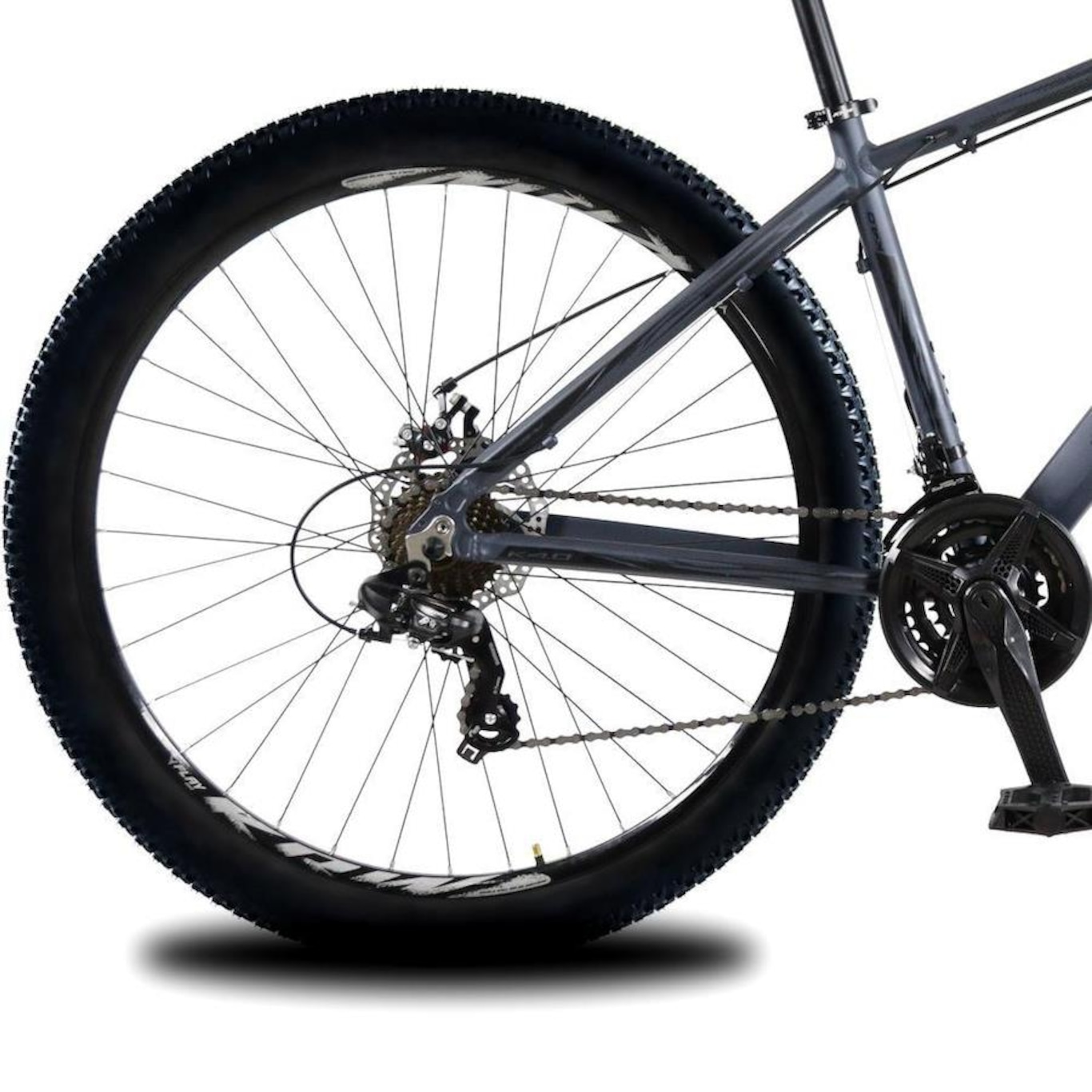 Bicicleta aro 29 Krw alumínio Shimano Tz 21 Velocidades Freio a Disco Suspensão Mountain Bike Kr7 - Adulto - Foto 3