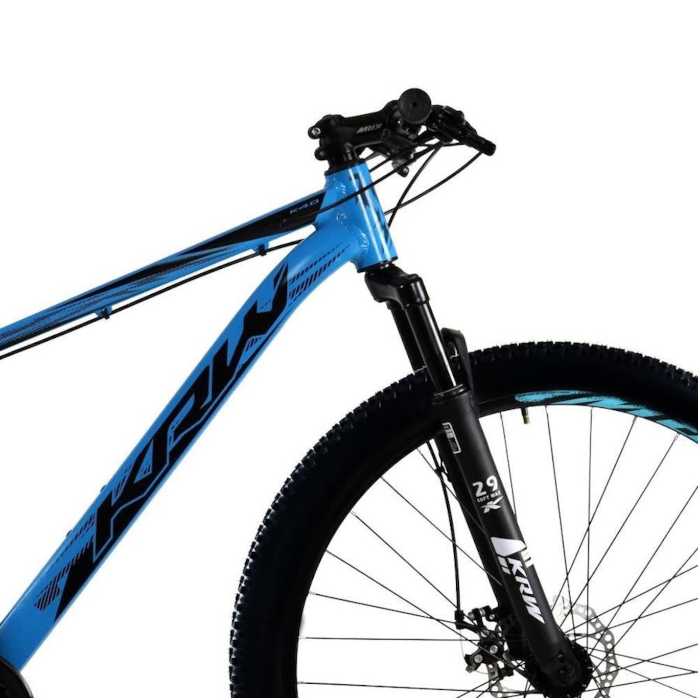 Bicicleta aro 29 Krw alumínio Shimano Tz 24 Velocidades Freio a Disco Suspensão Mountain Bike Kr9 - Adulto - Foto 3