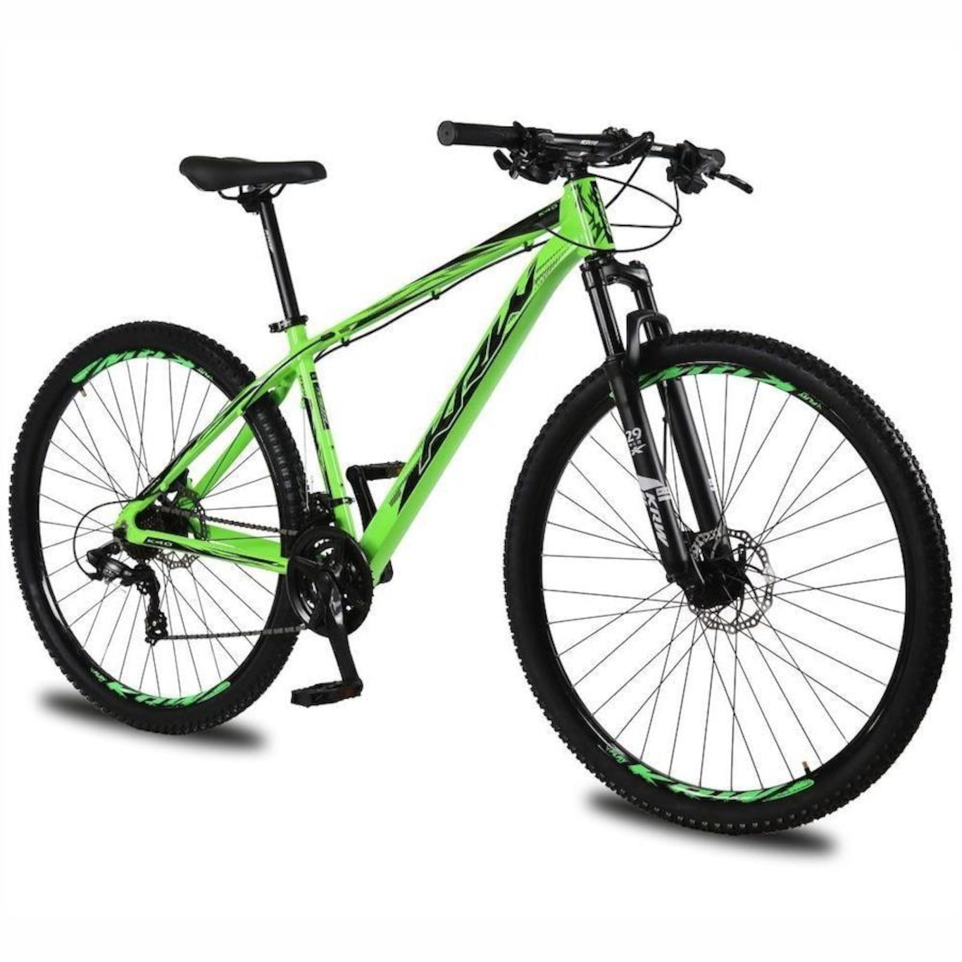 Bicicleta Aro 29 KRW em Alumínio 21 Velocidades Freio à Disco Suspensão Dianteira Mountain Bike Kr14 - Foto 1