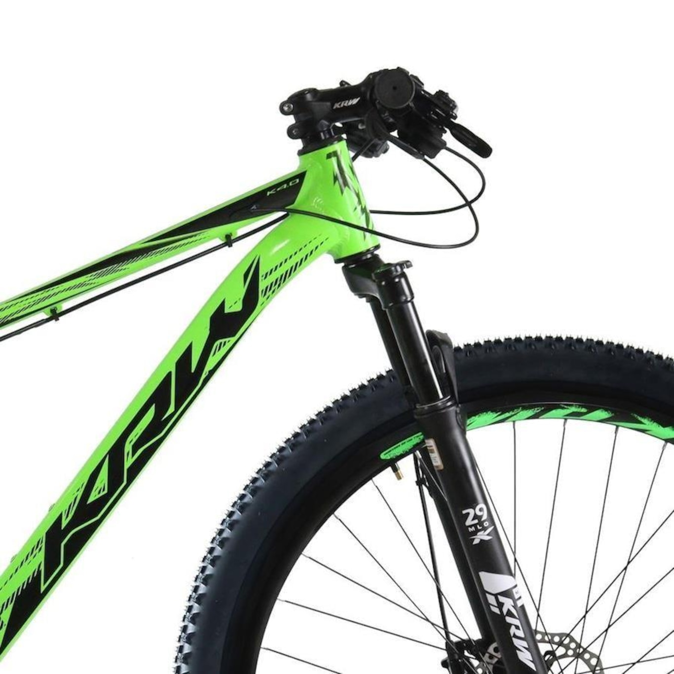 Bicicleta Aro 29 KRW em Alumínio 21 Velocidades Freio à Disco Suspensão Dianteira Mountain Bike Kr14 - Foto 2