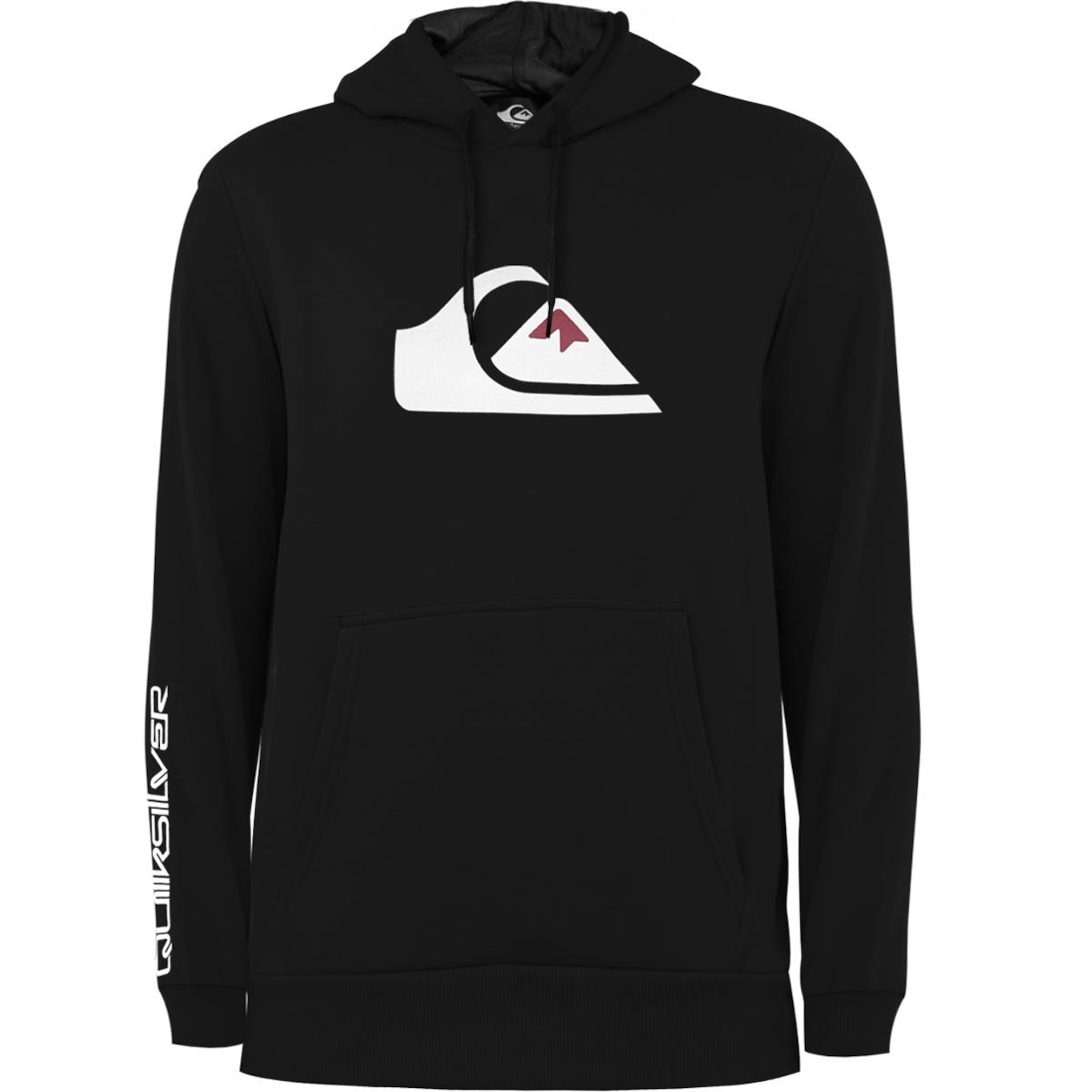 Blusão de Moletom Quiksilver Comp Logo Reforçado 305G com Capuz - Masculino - Foto 1