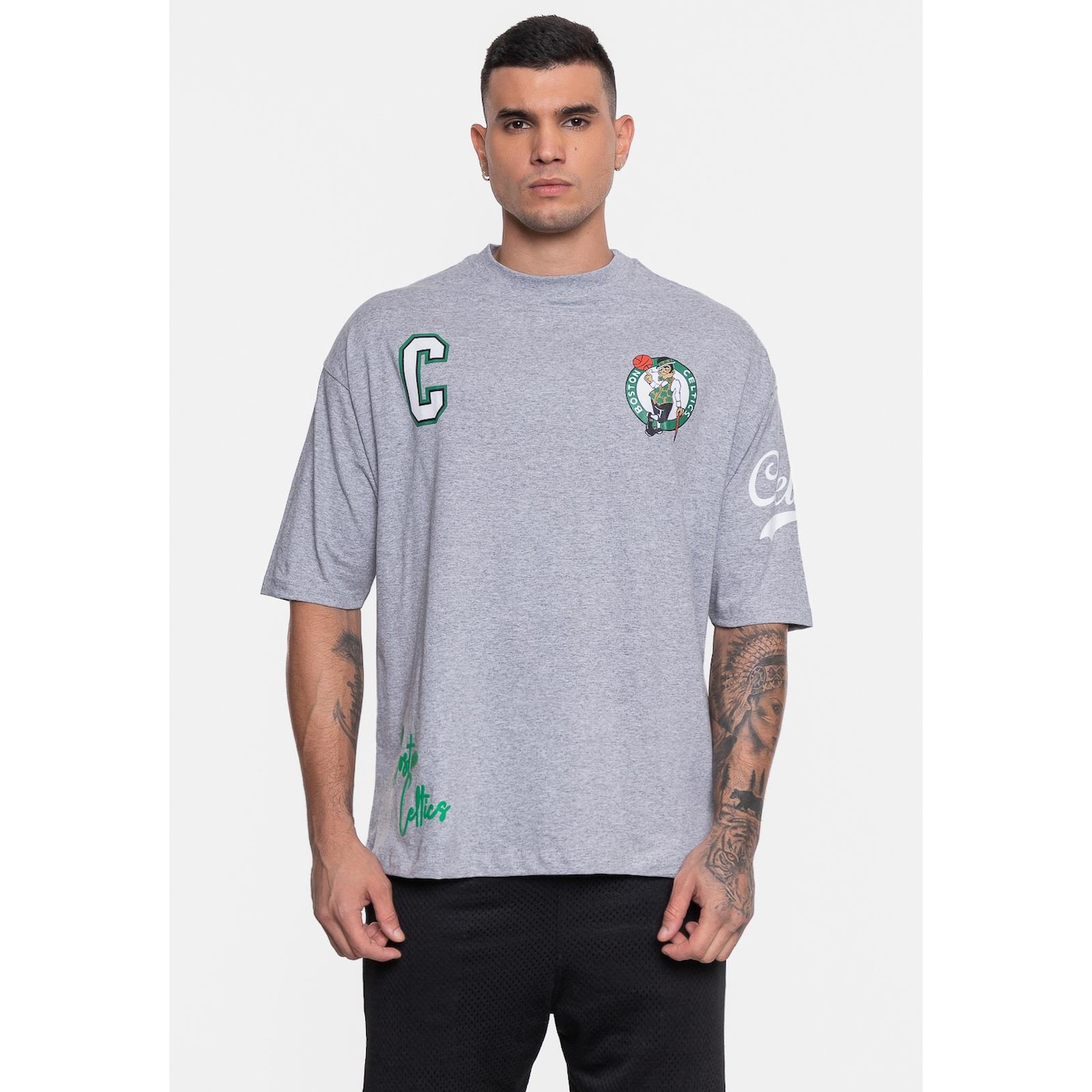 Camiseta Nba Street Soul Boston Celtics - Masculina - Foto 1